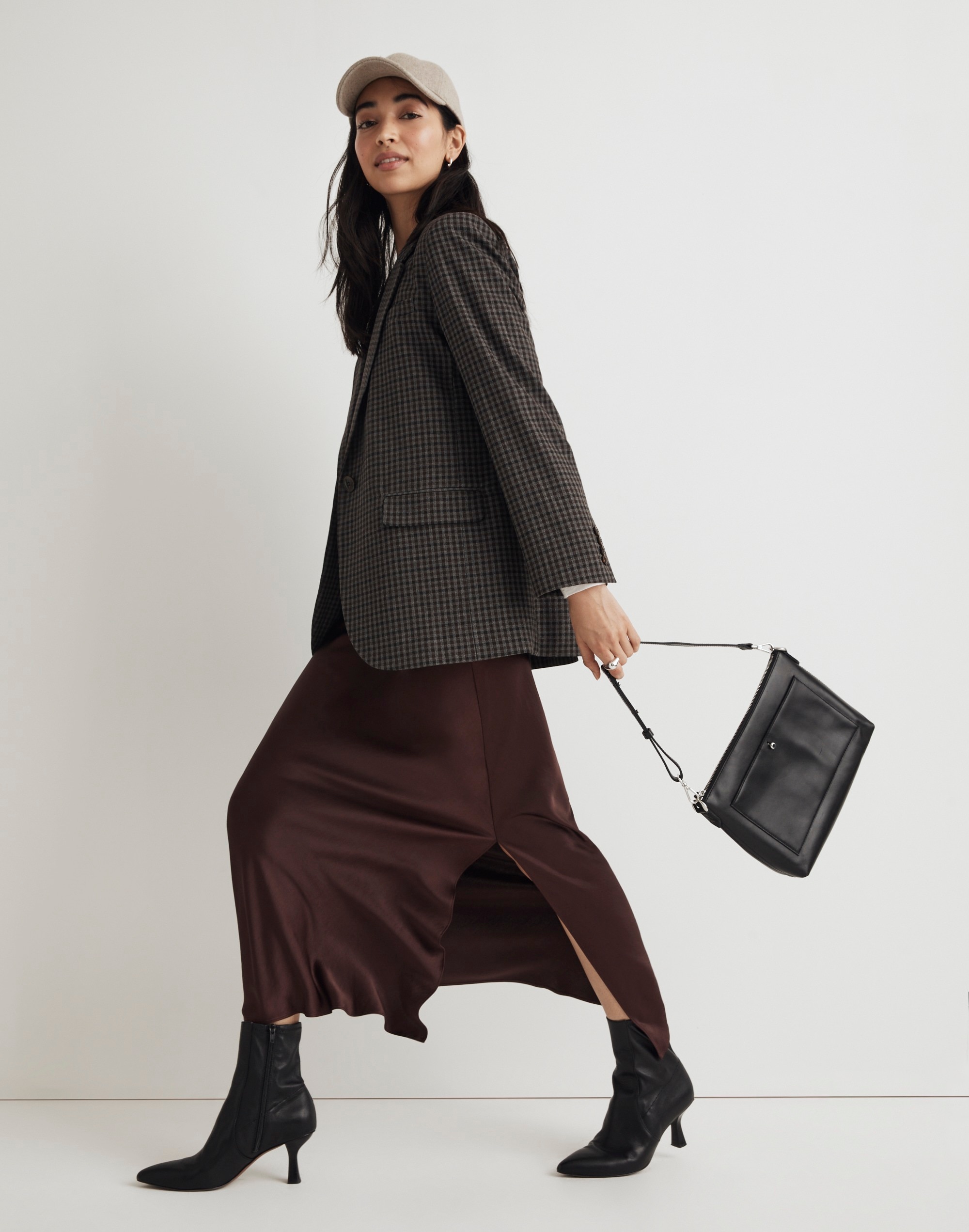 Satin Maxi Slip Skirt