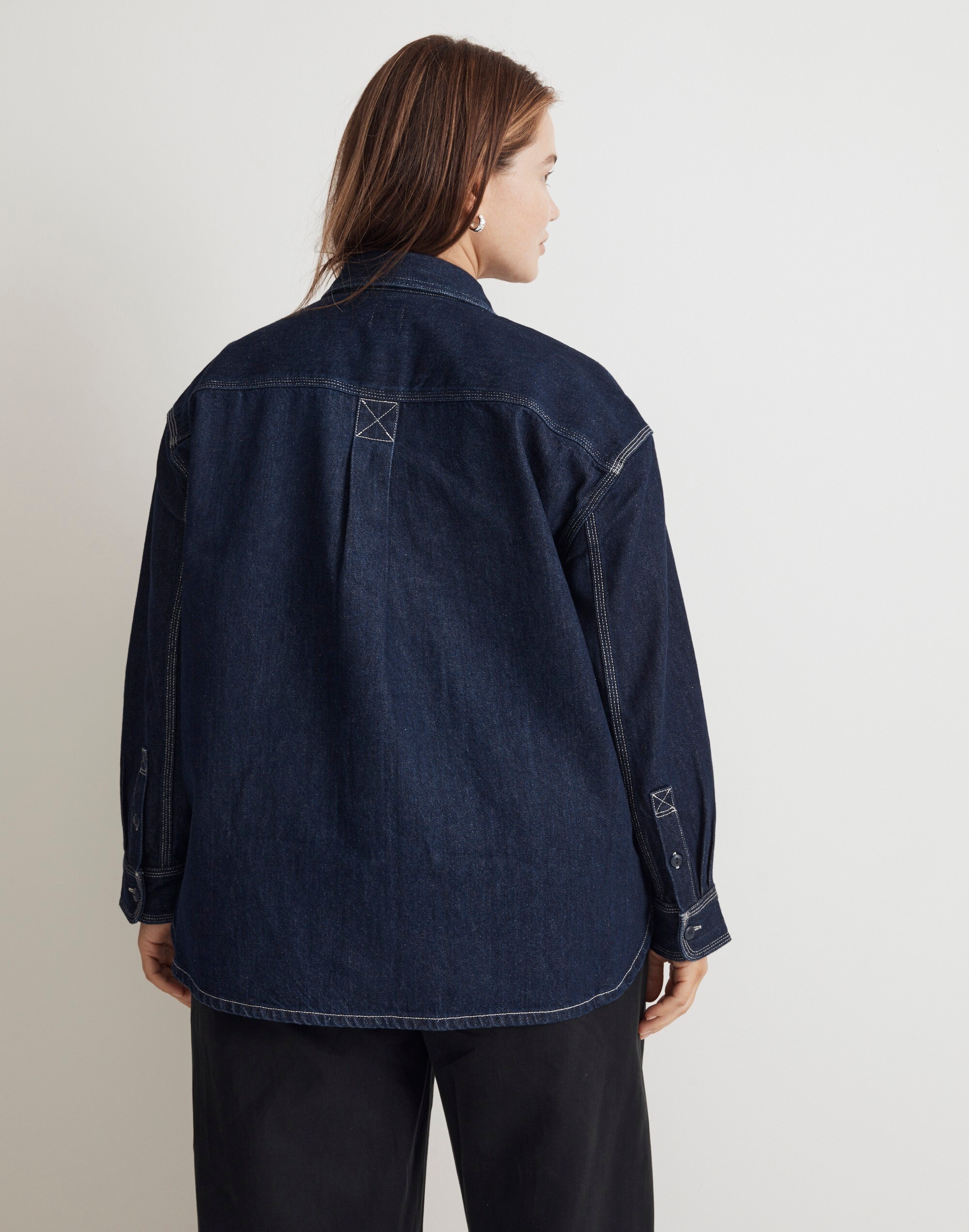 Madewell x Molly Dickson Plus Denim Shirt Jacket