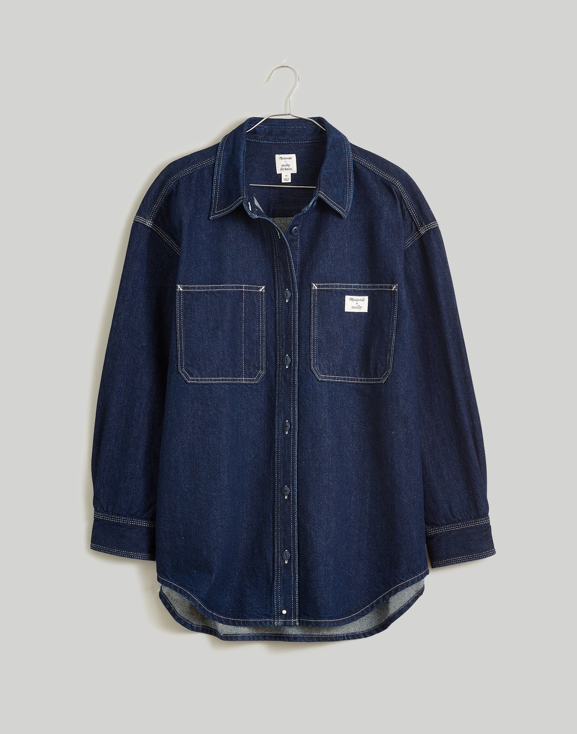 Madewell x Molly Dickson Plus Denim Shirt Jacket
