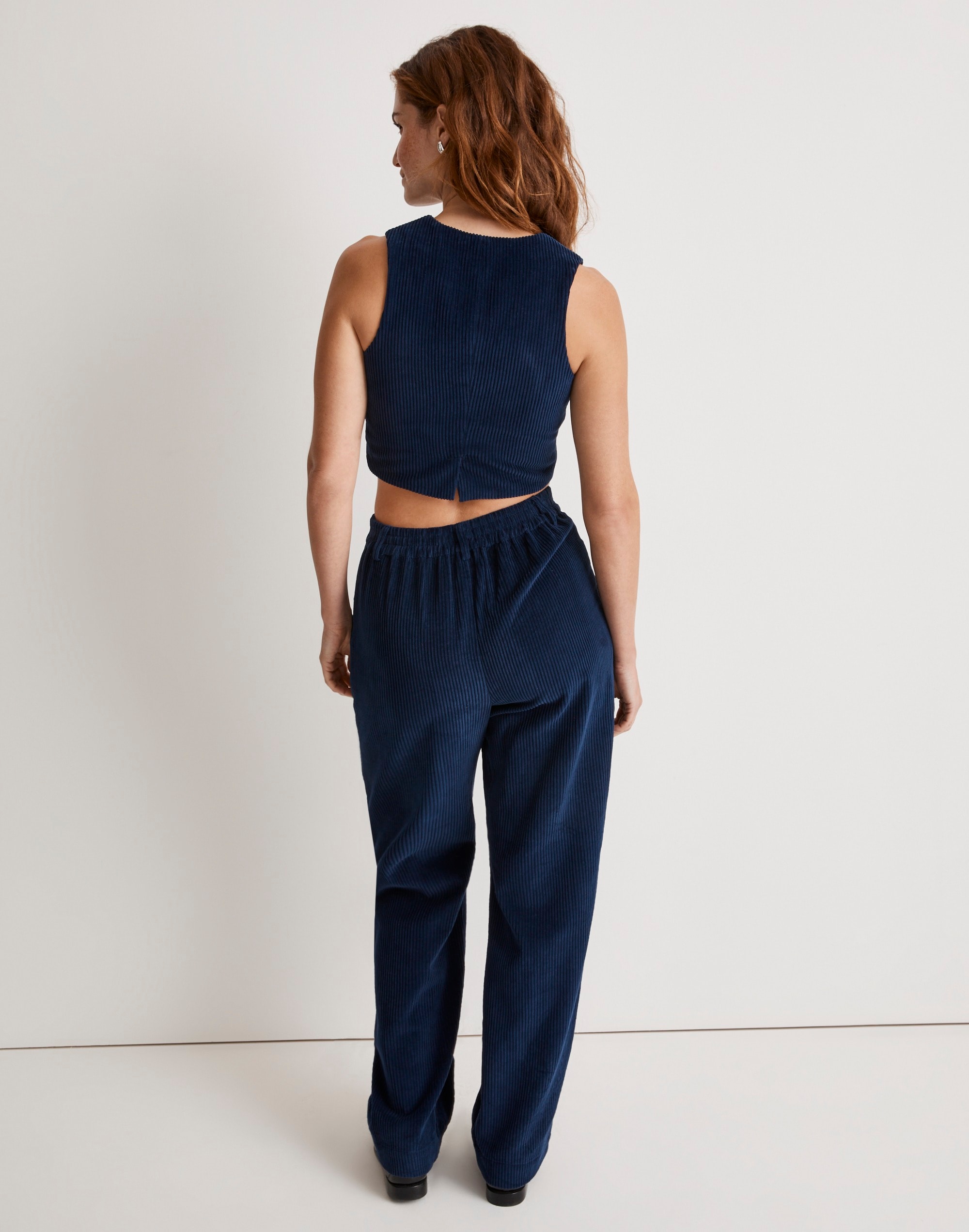 Donni Corduroy Crop Vest