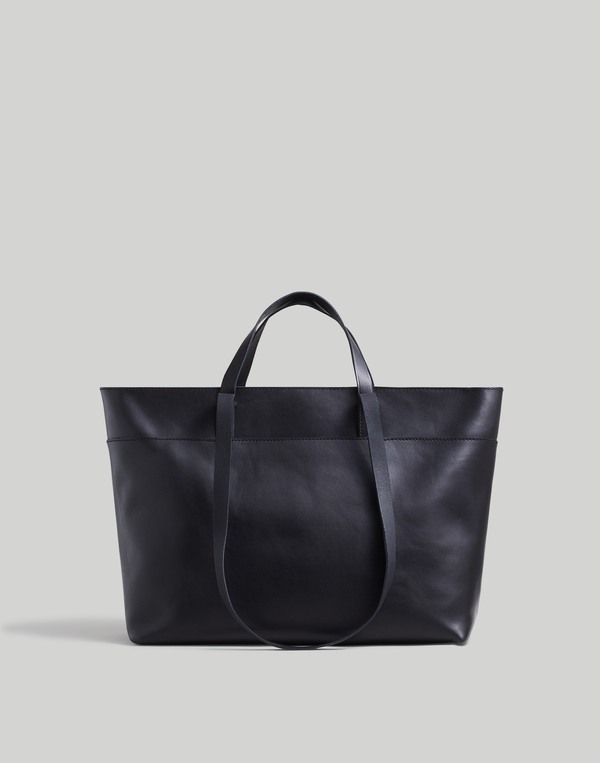 Mw The Zip-top Essential Tote In Black