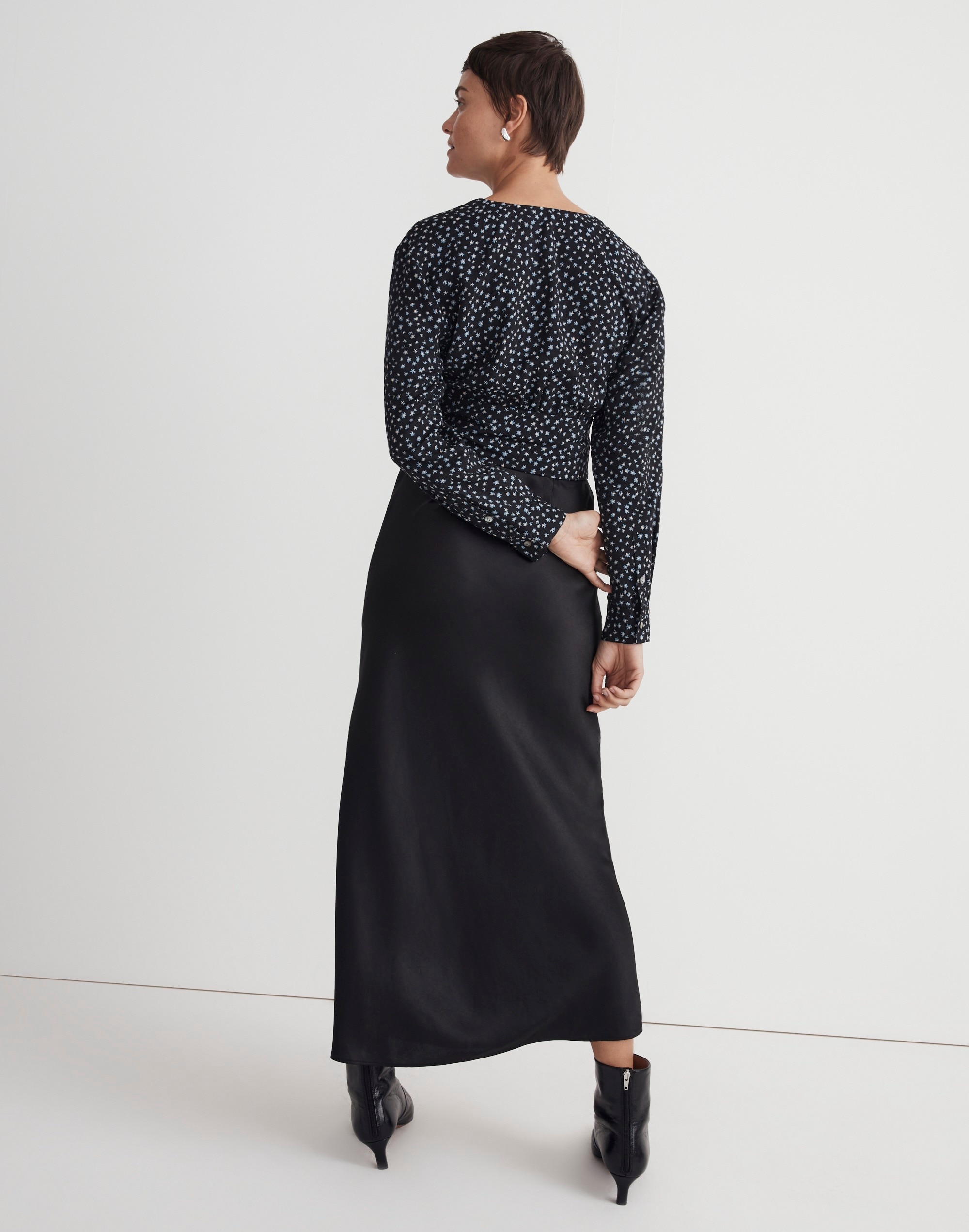 V-Neck Button-Front Shirt