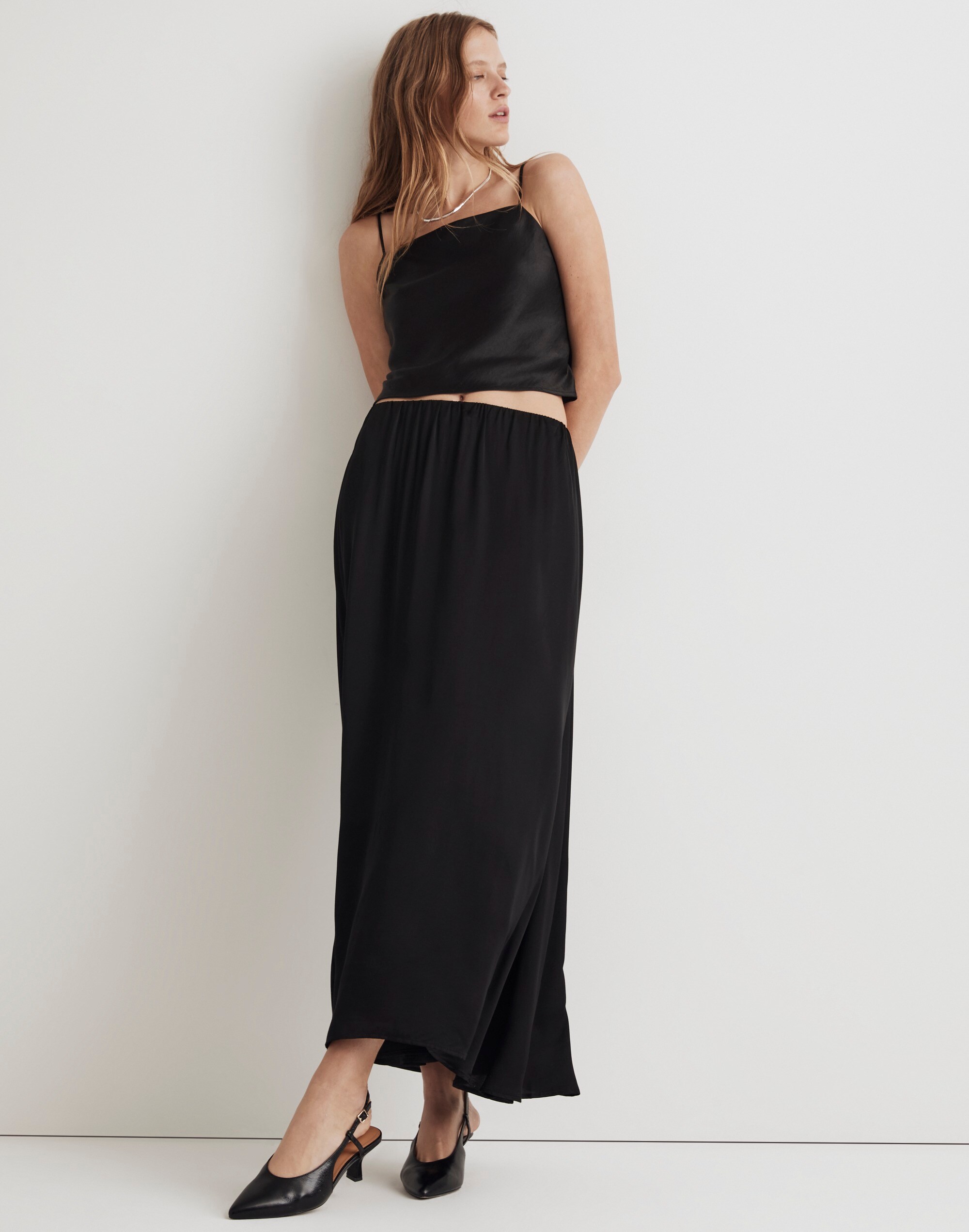 Donni Silky Simple Maxi Skirt