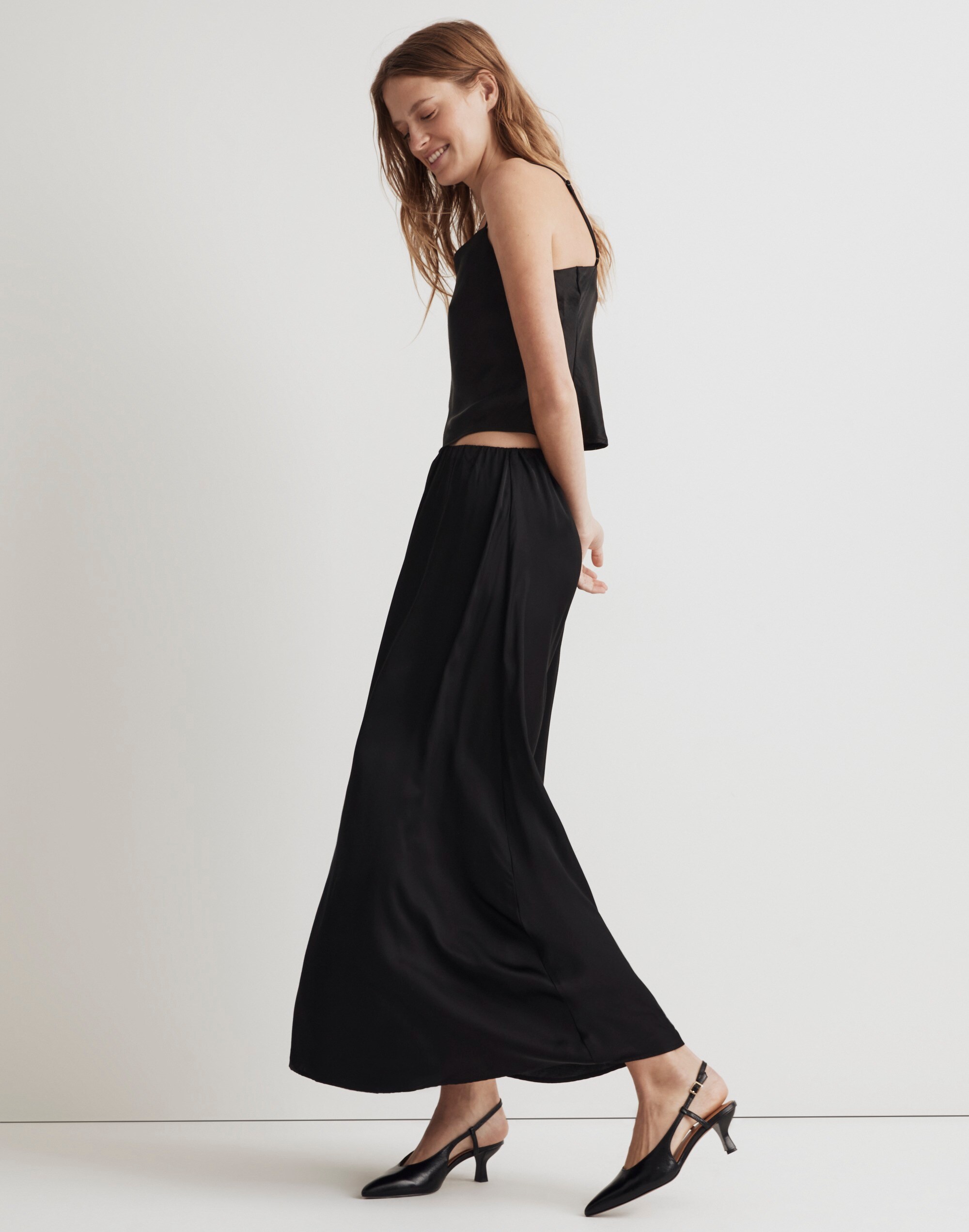 Donni Silky Simple Maxi Skirt