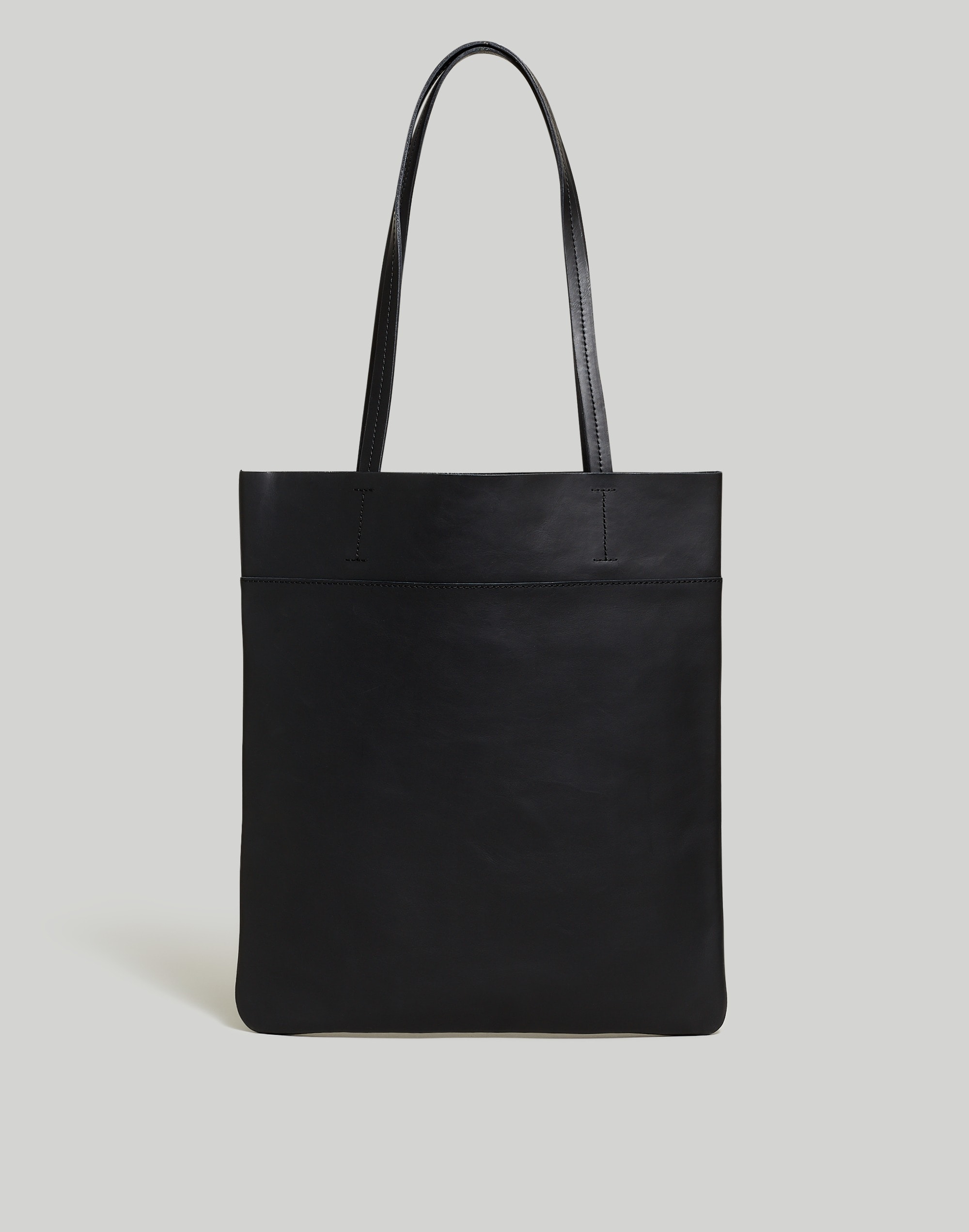 the magazine tote bag in leather