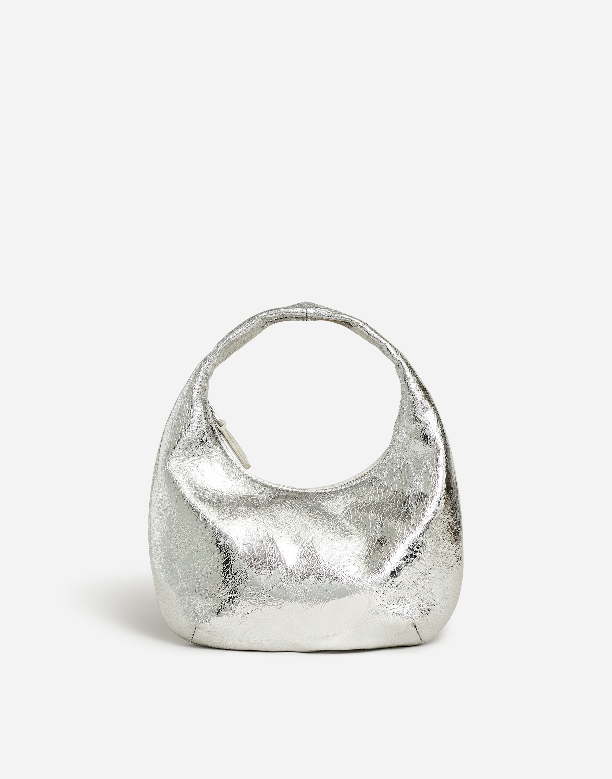 the mini bag in metallic leather
