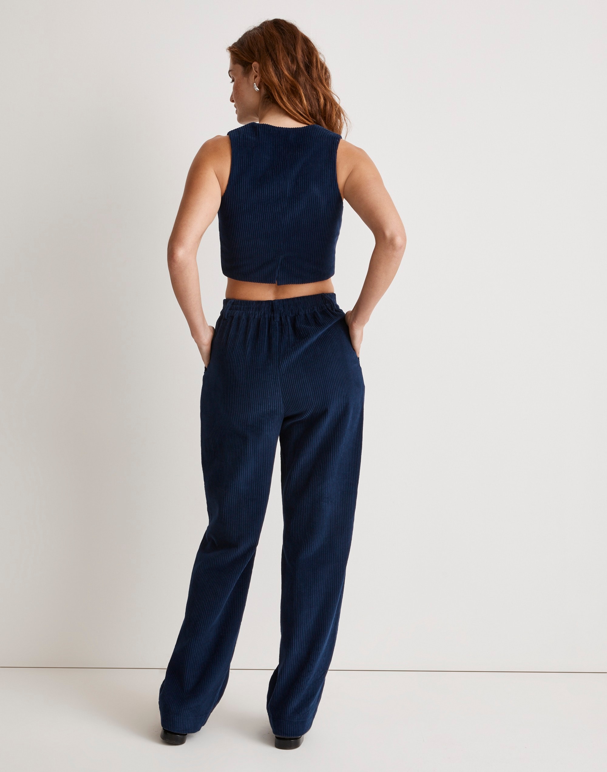 Donni Corduroy Pleated Trousers