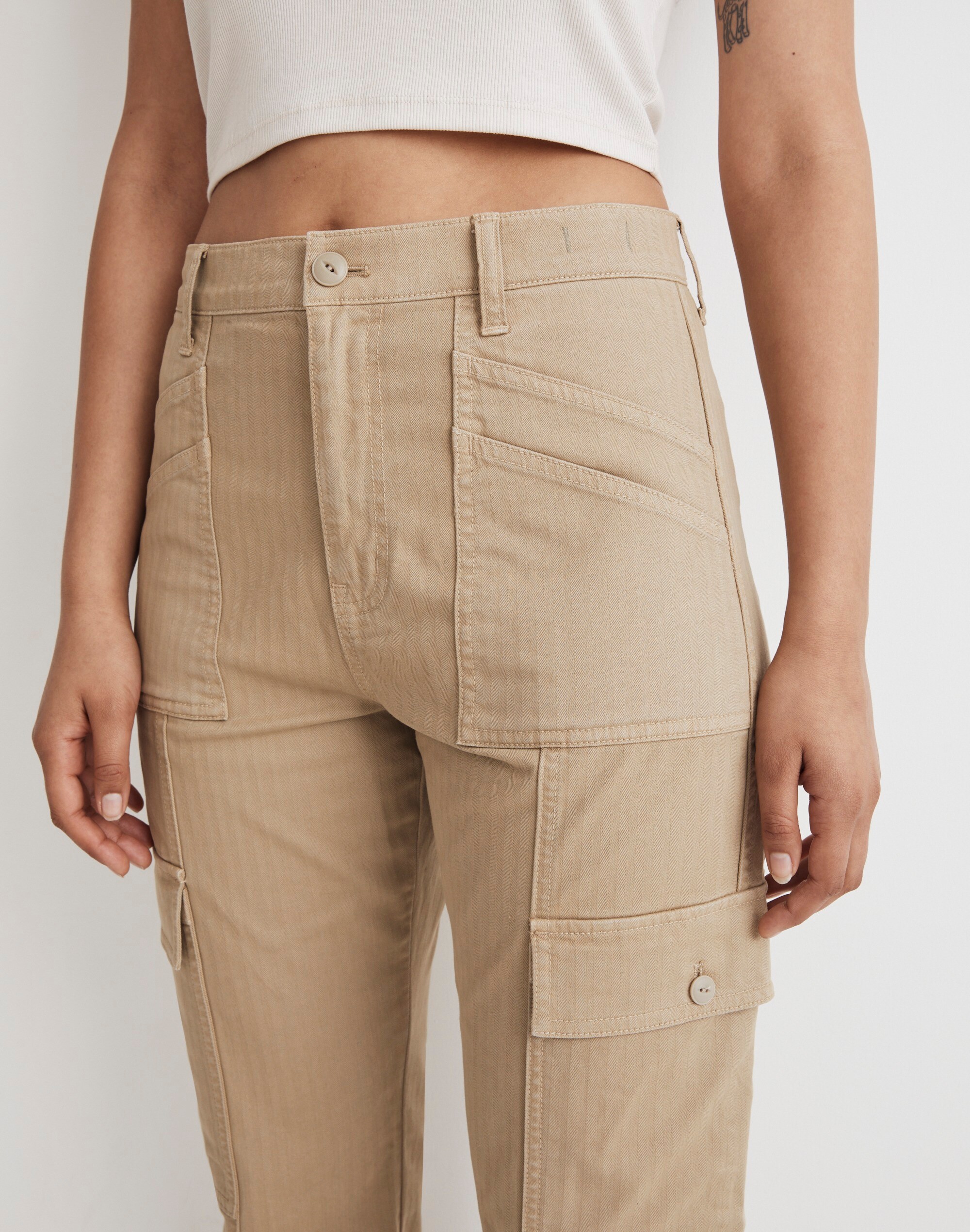 The Curvy Garment-Dyed '90s Straight Cargo Pant