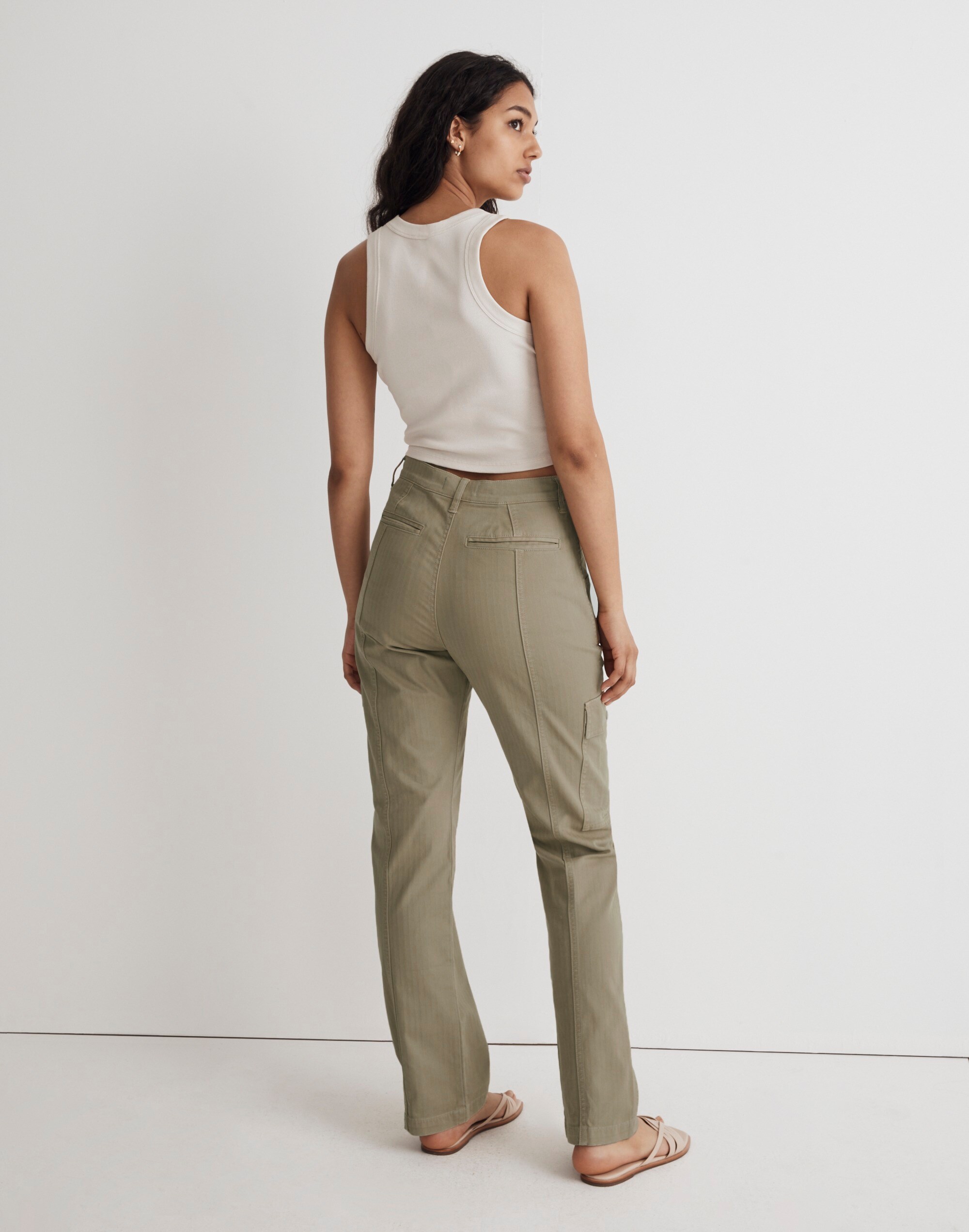 The Curvy Garment-Dyed '90s Straight Cargo Pant