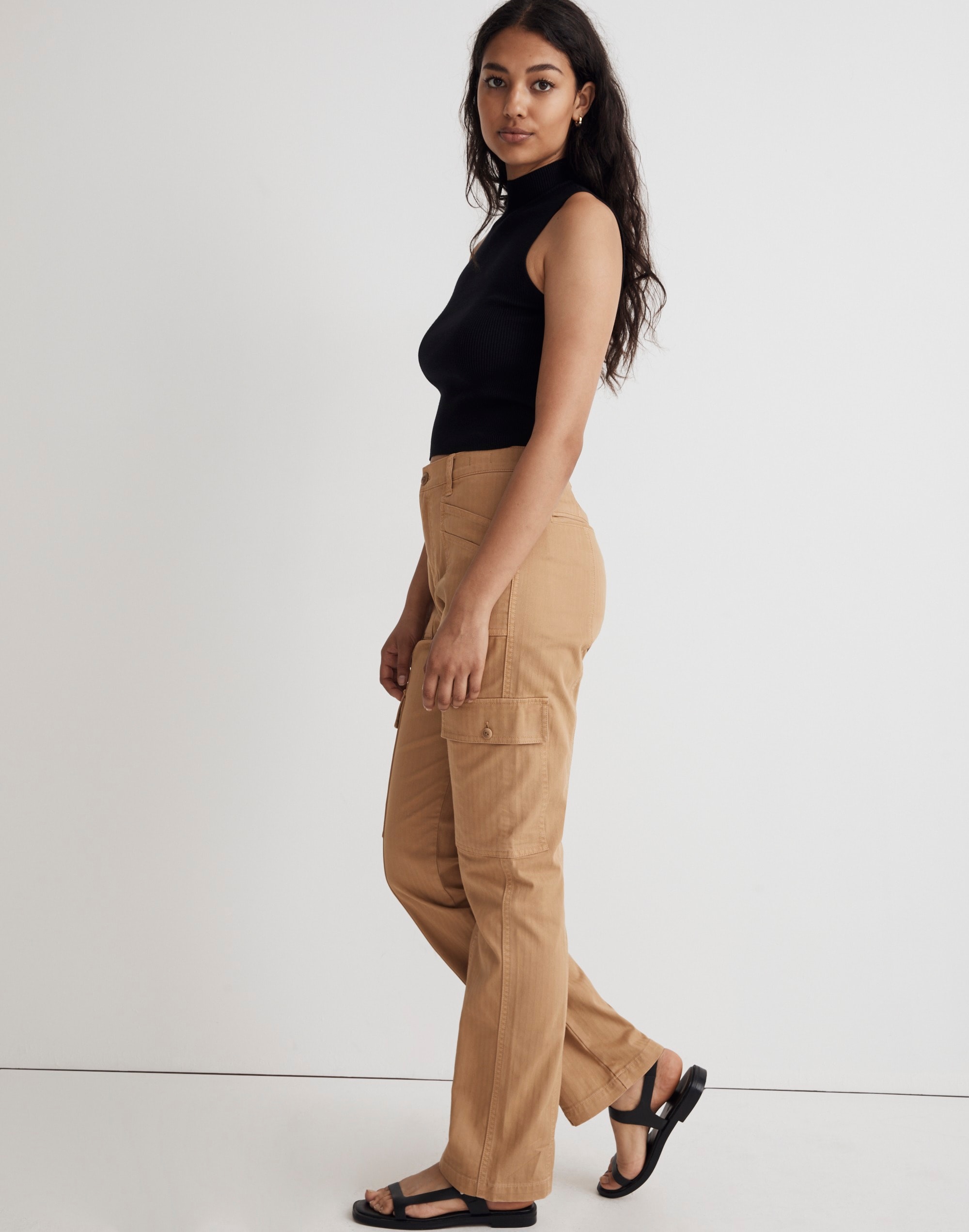 The Curvy Garment-Dyed '90s Straight Cargo Pant