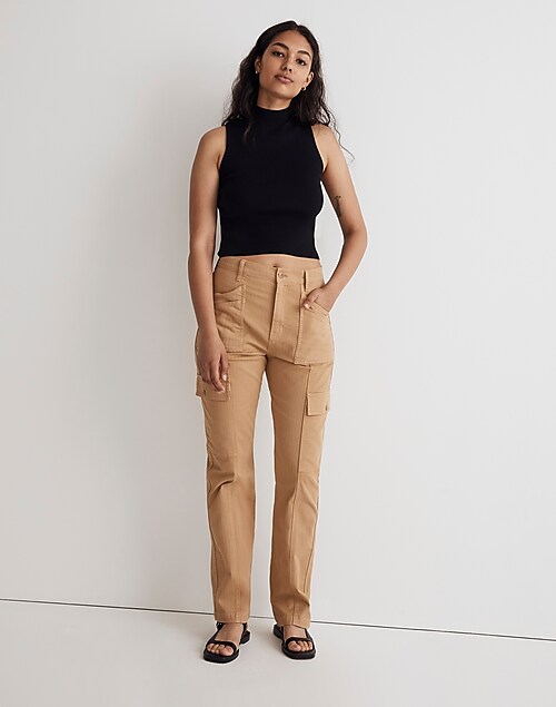 The Curvy Garment-Dyed '90s Straight Cargo Pant