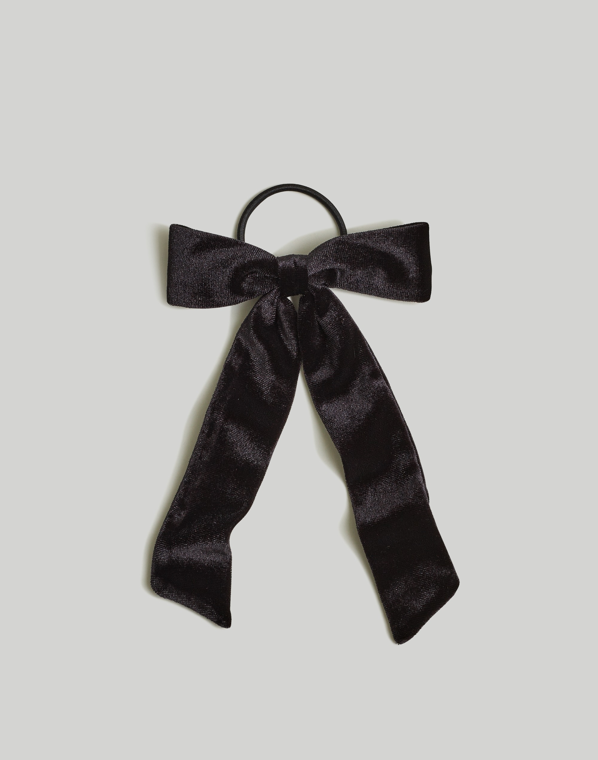 velvet bow hair tie
