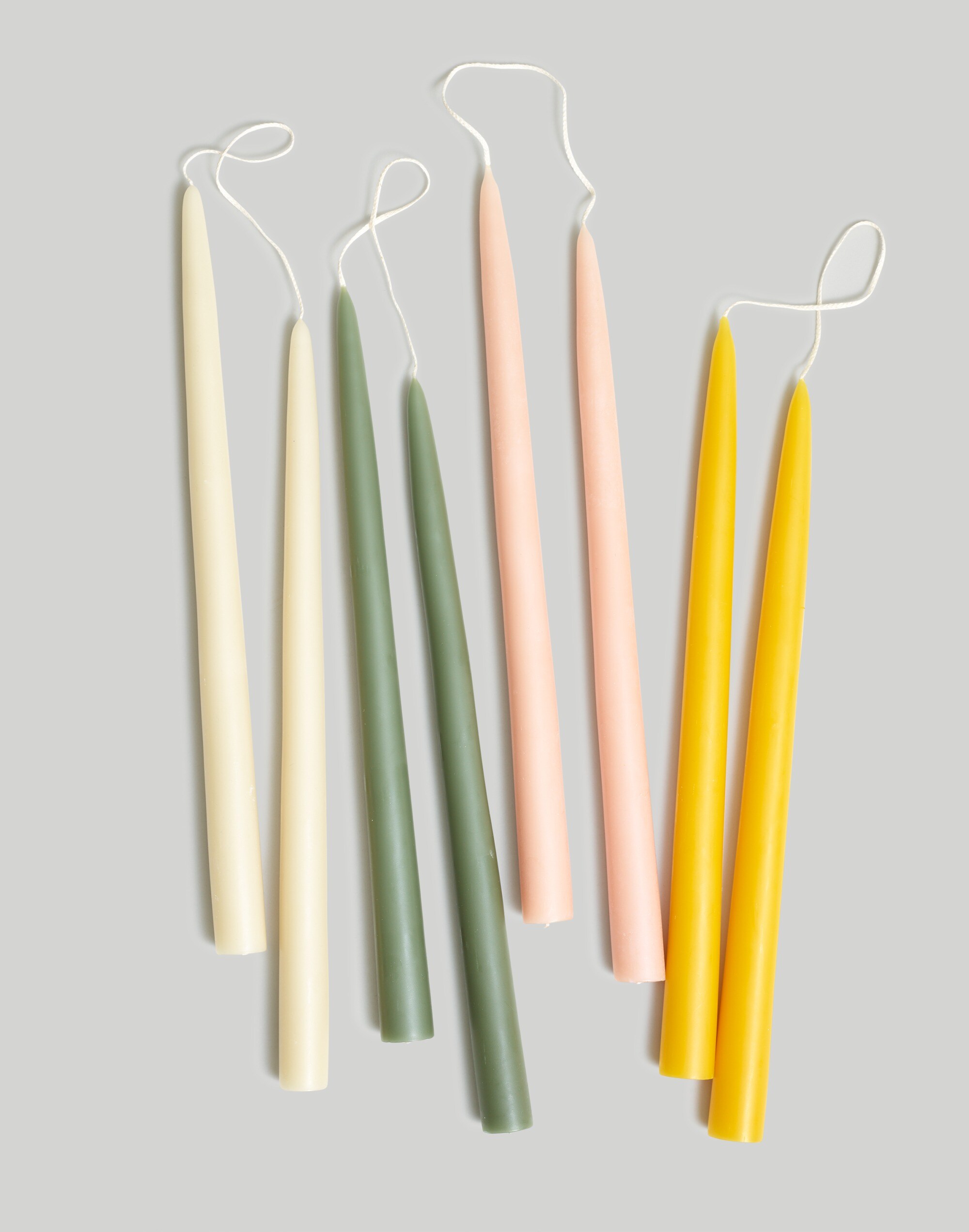 Floral Society 12" Dipped Taper Candles