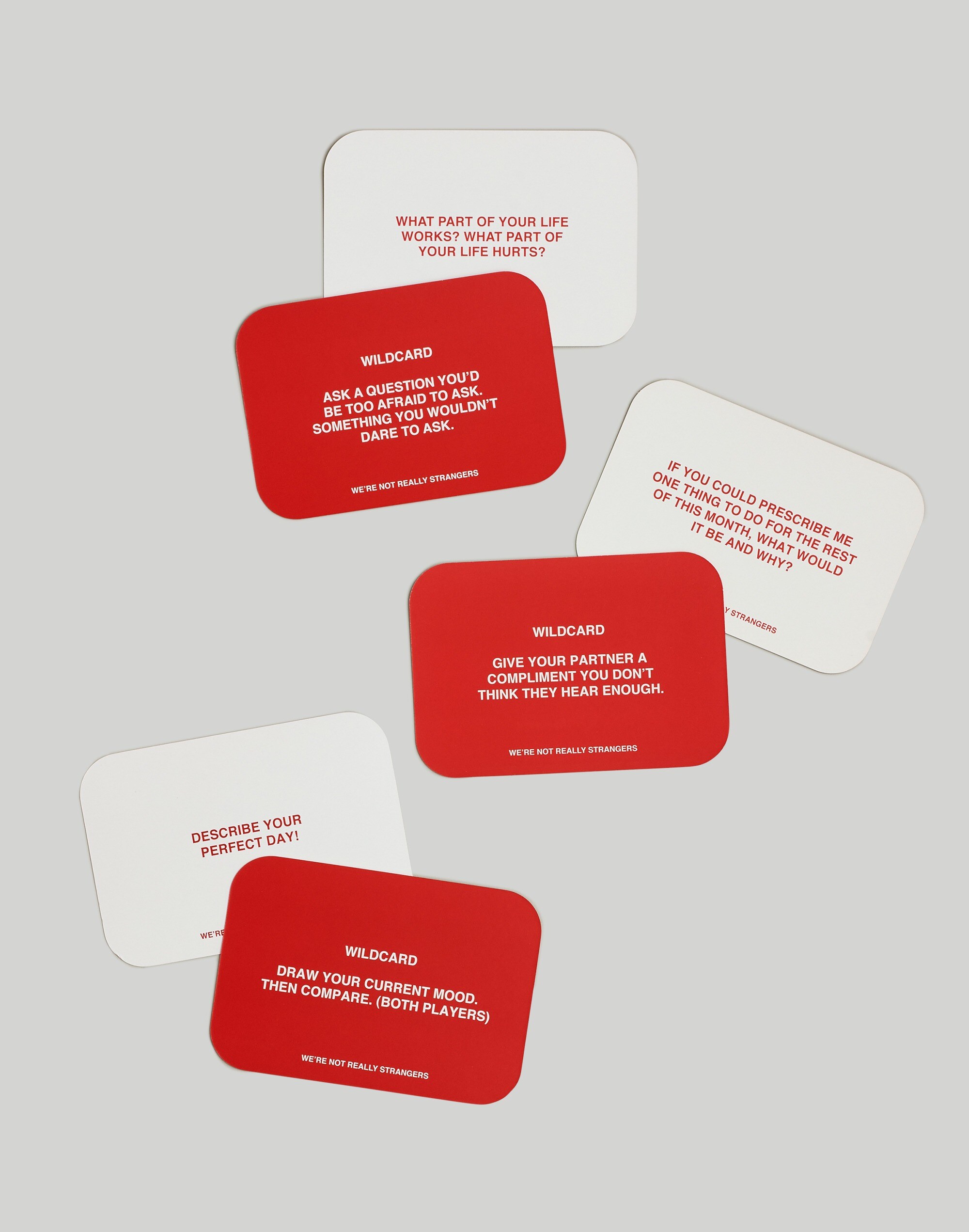 We're Not Really Strangers Card Game