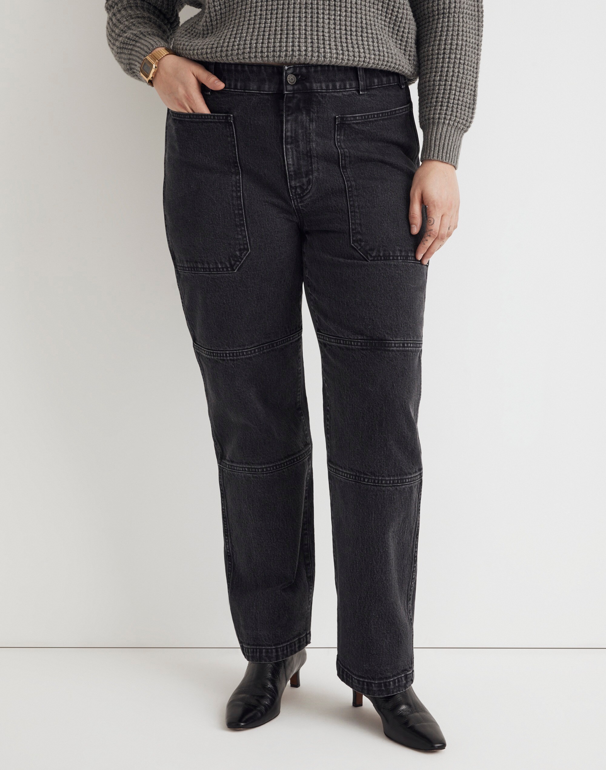 The Plus '90s Straight Utility Jean