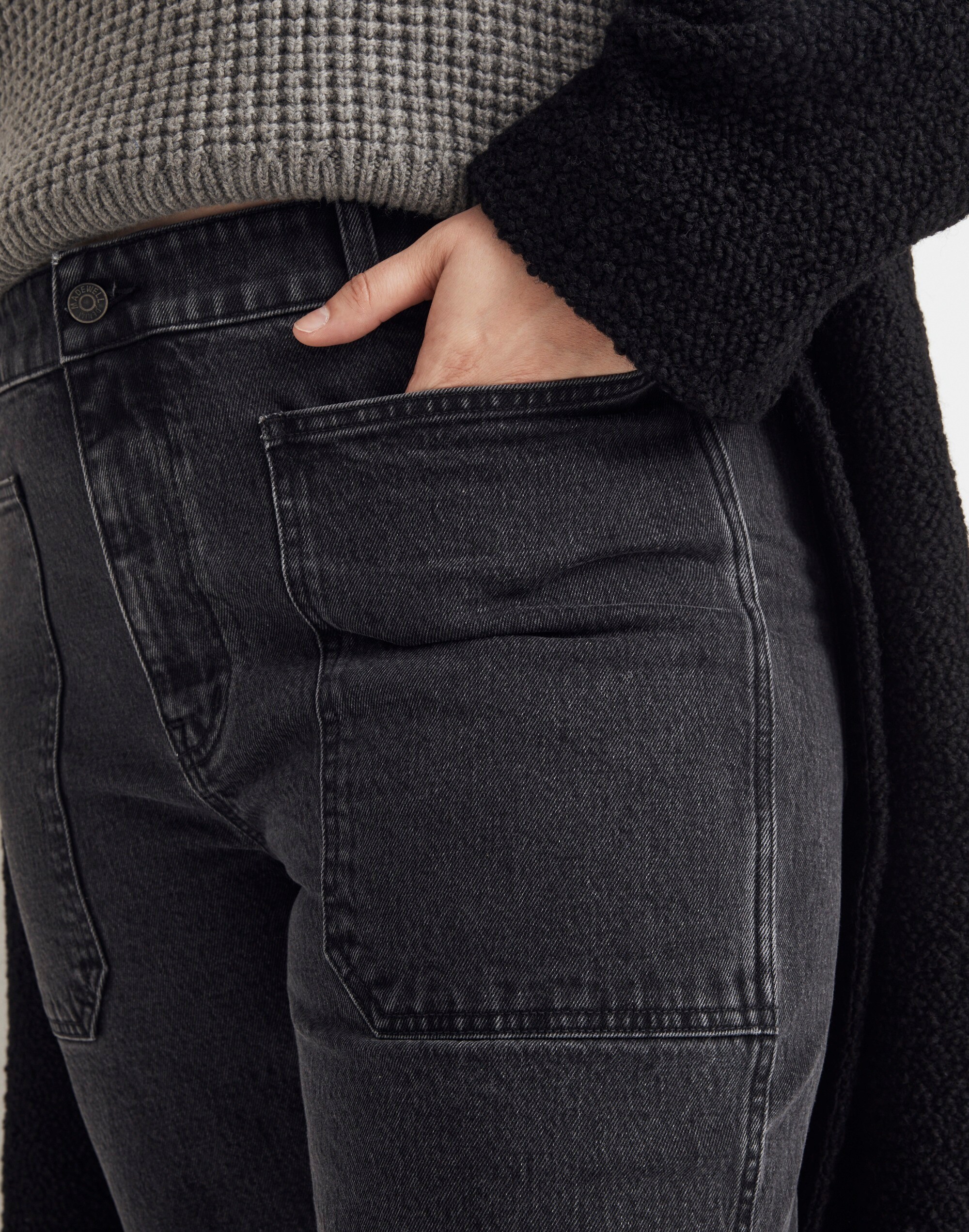 The Plus '90s Straight Utility Jean in Camplin Wash