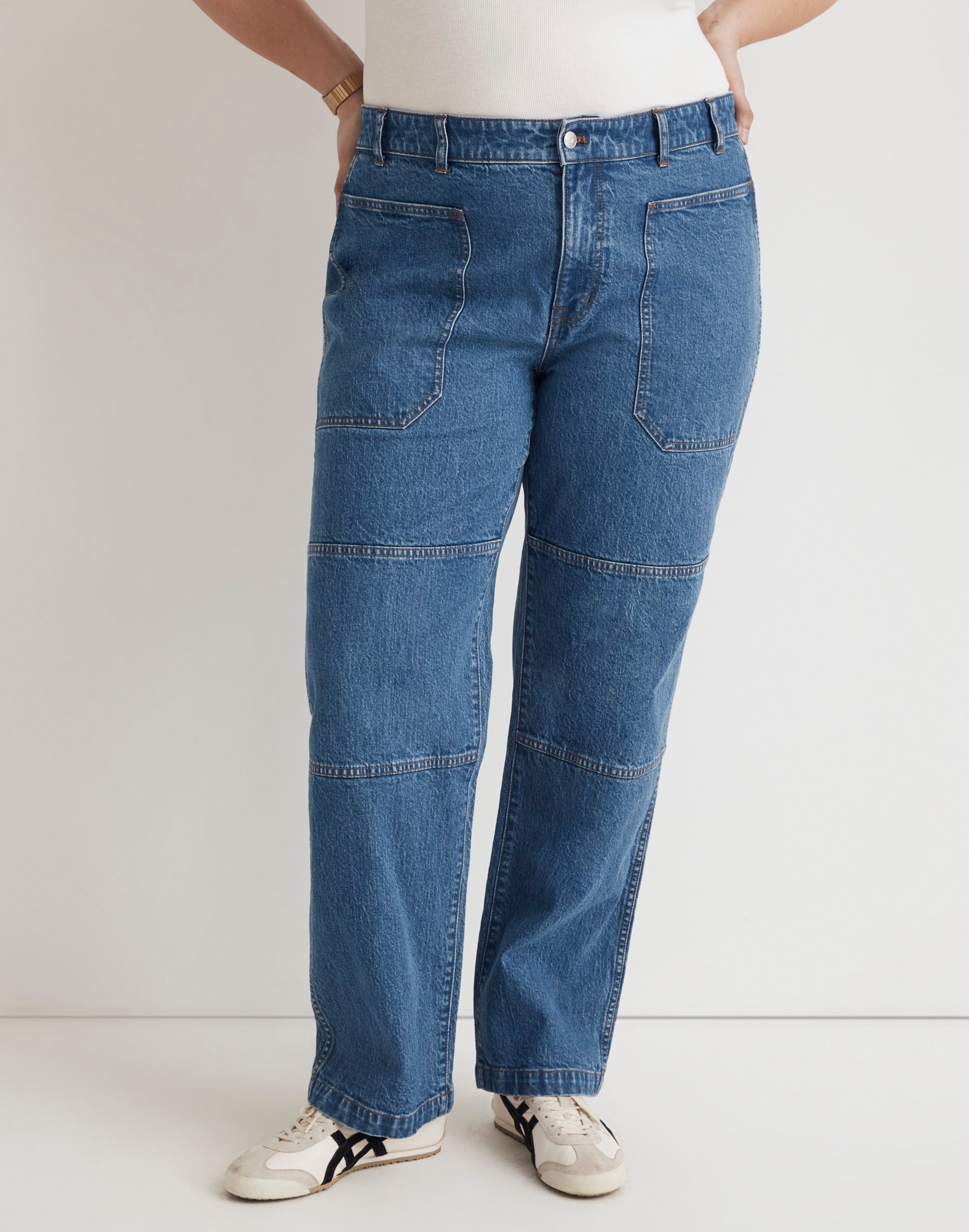The Plus '90s Straight Utility Jean in Fenwood Wash
