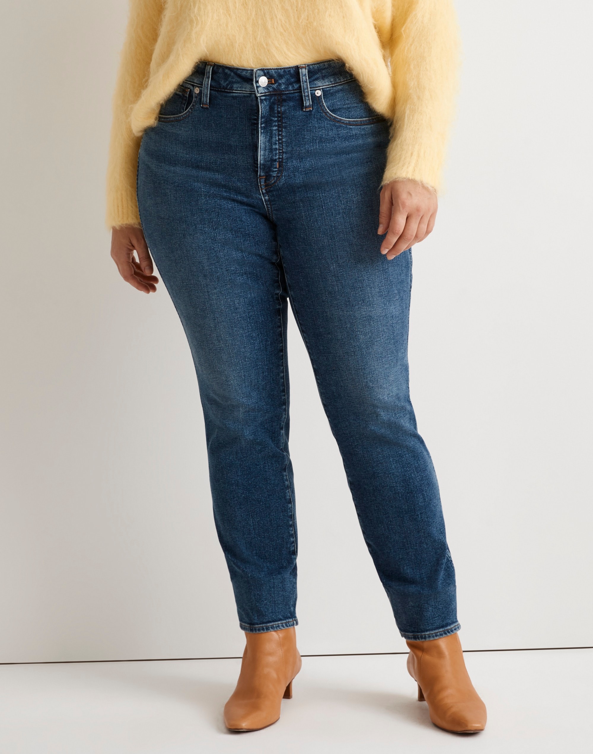 Plus Stovepipe Full-Length Jeans in Vinter Wash: Instacozy Edition