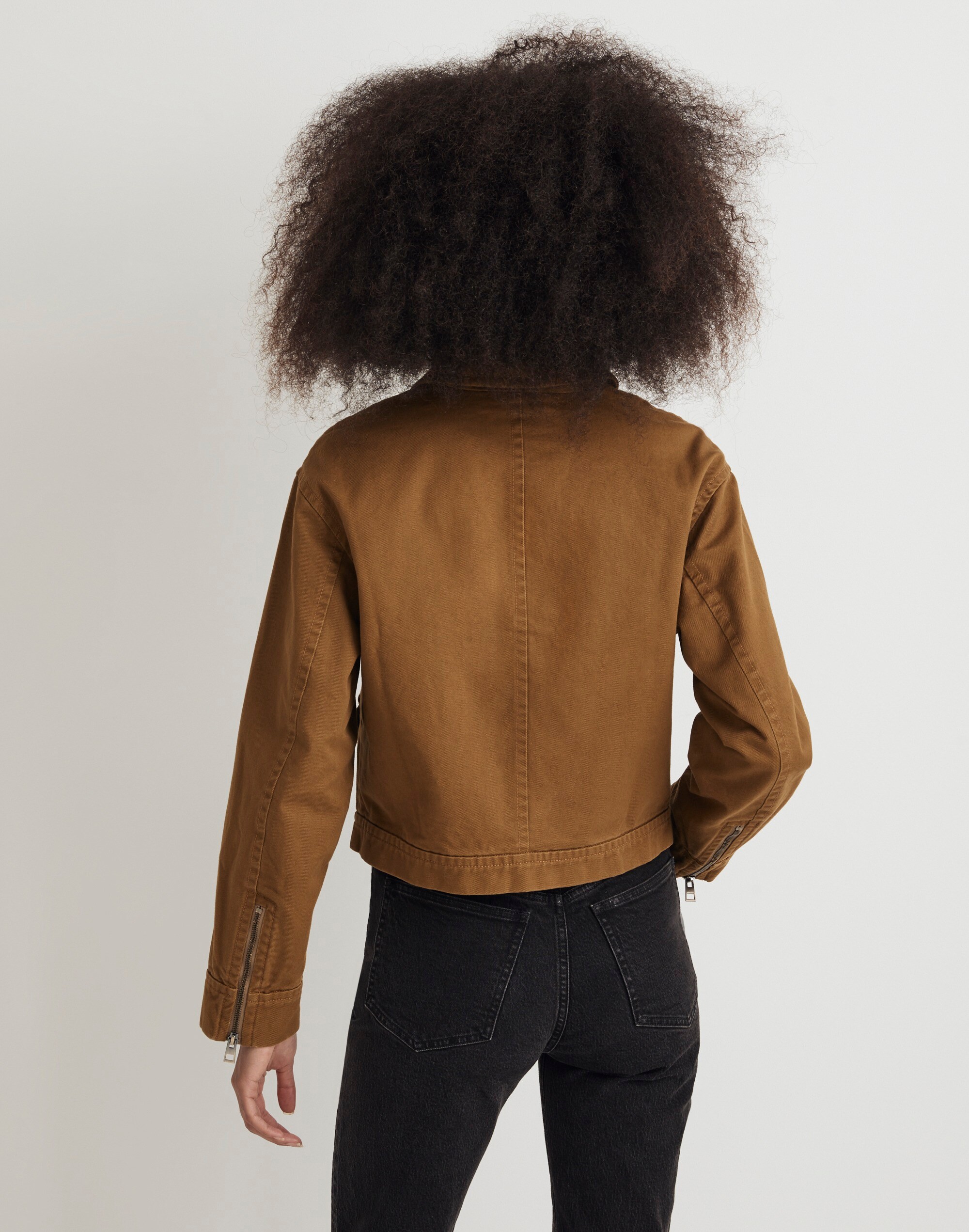 Cropped Utilitarian Jacket in (Re)generative Chino