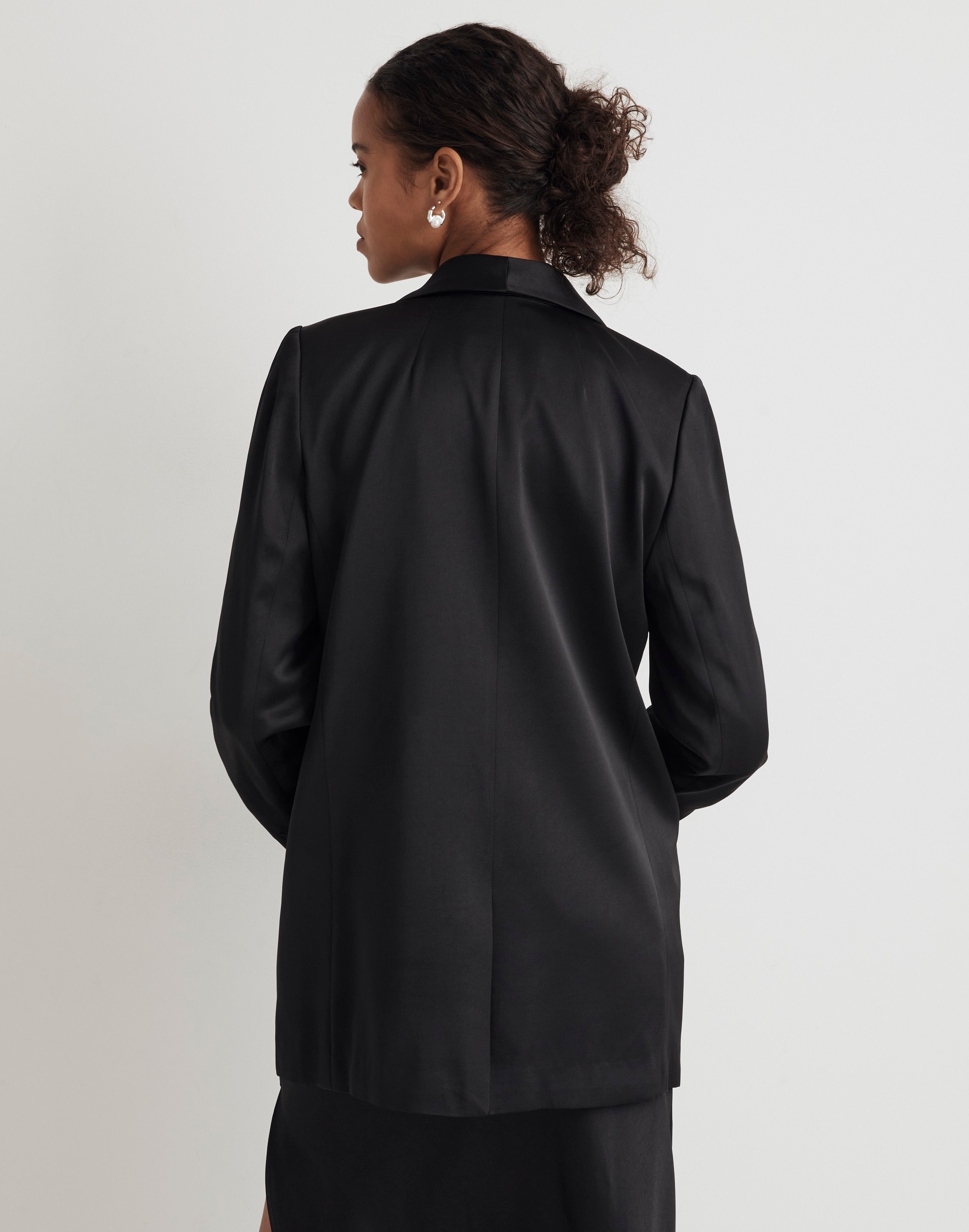 Satin Oversized Blazer