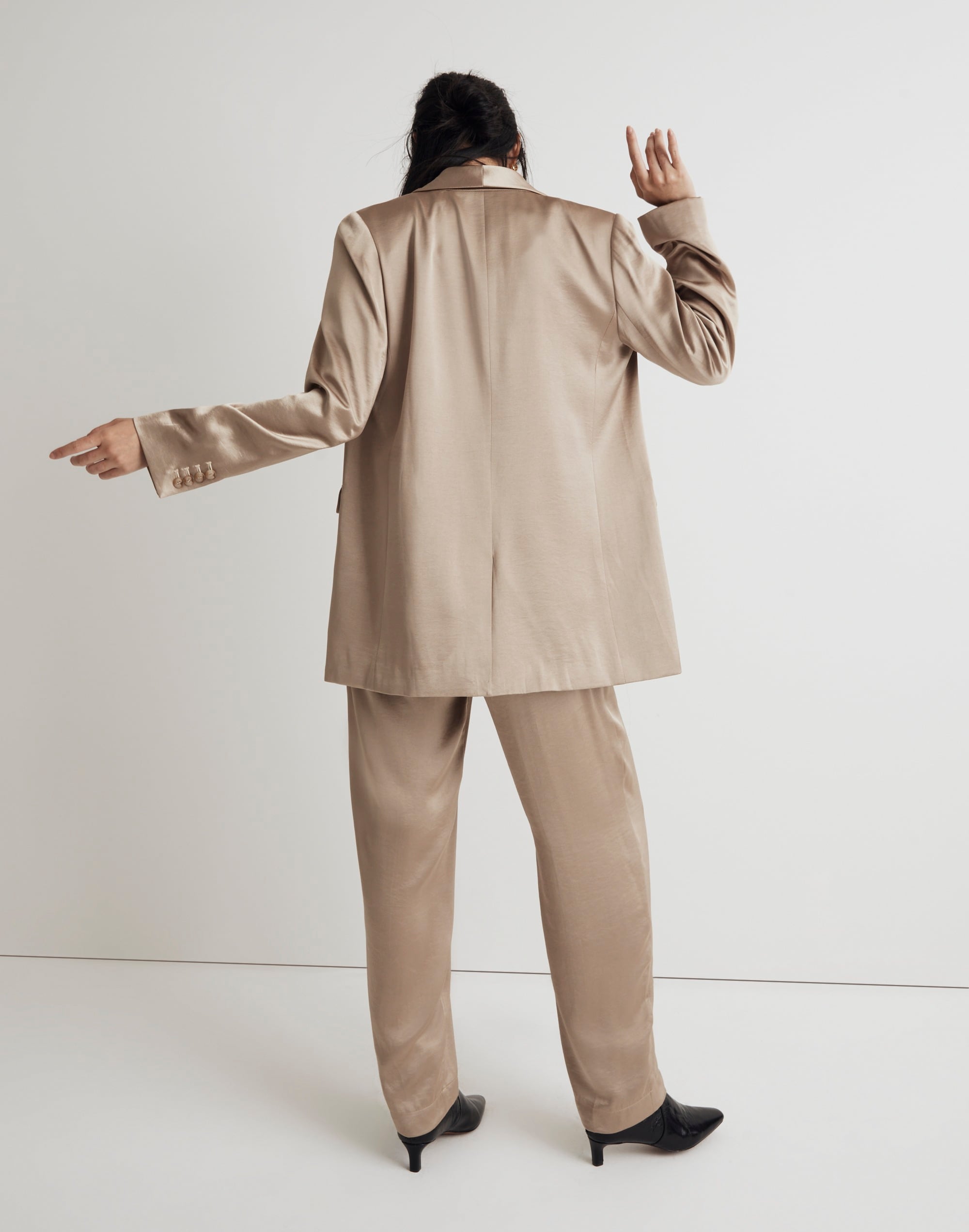 Satin Oversized Blazer