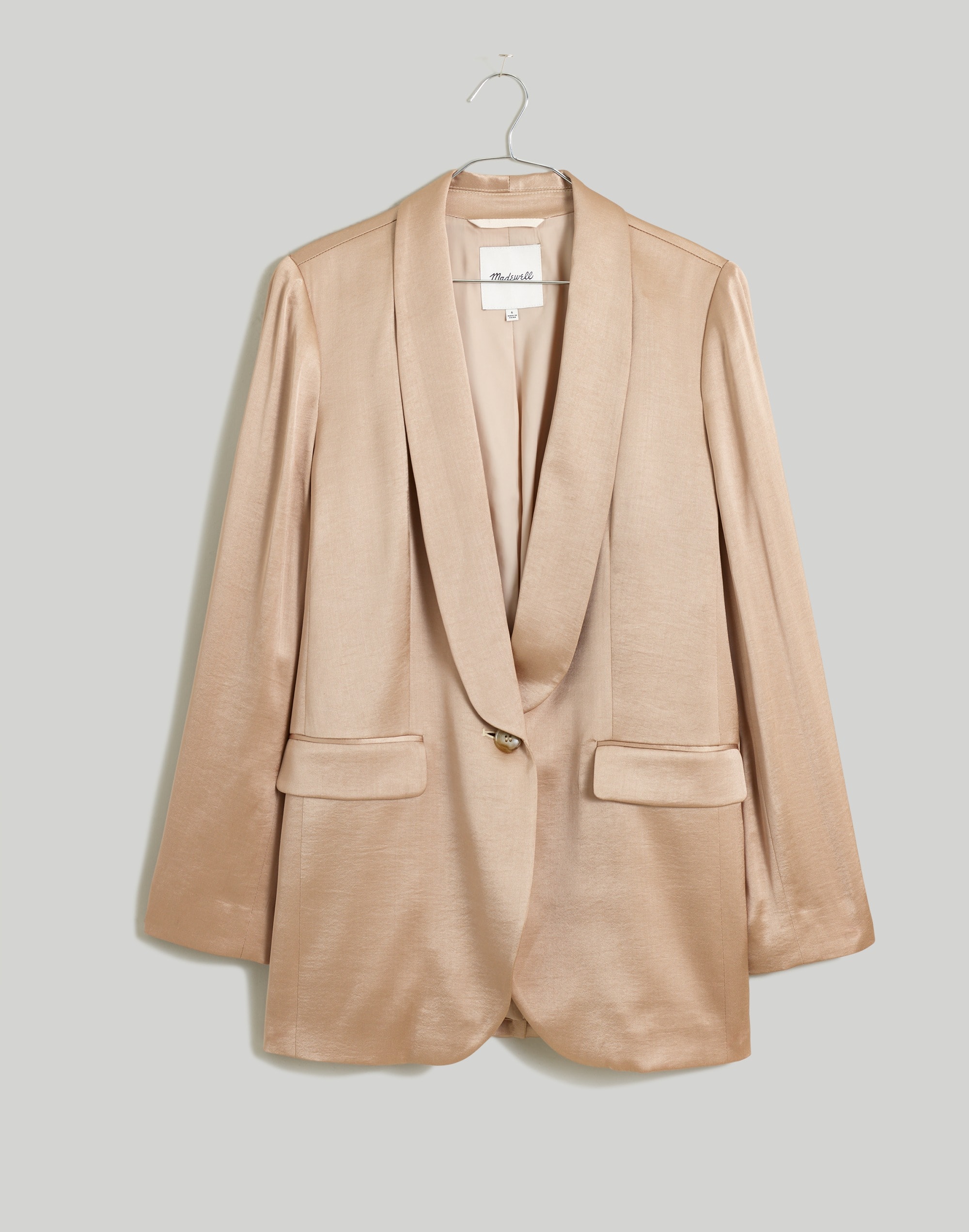 Satin Oversized Blazer