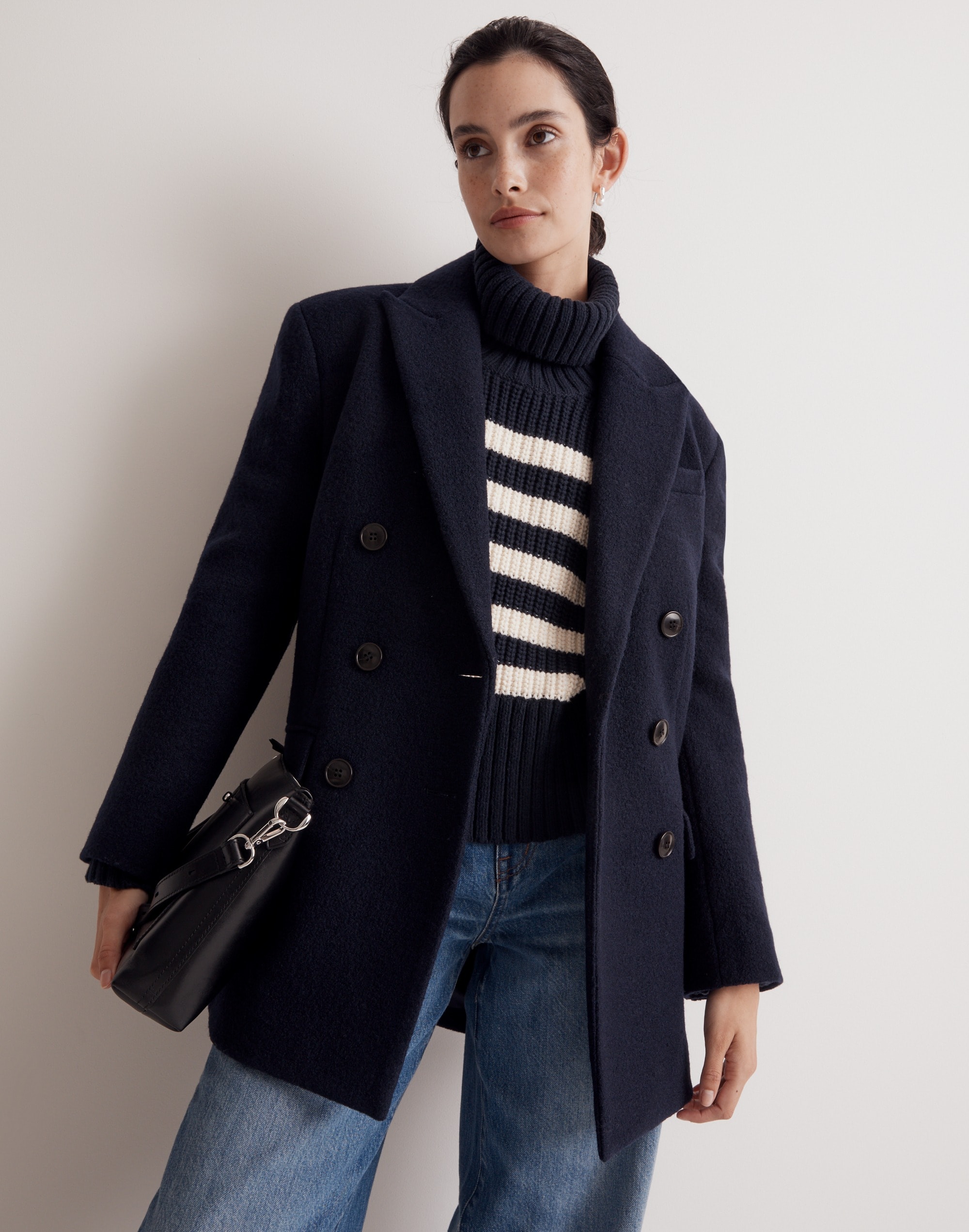 oversized tuxedo coat