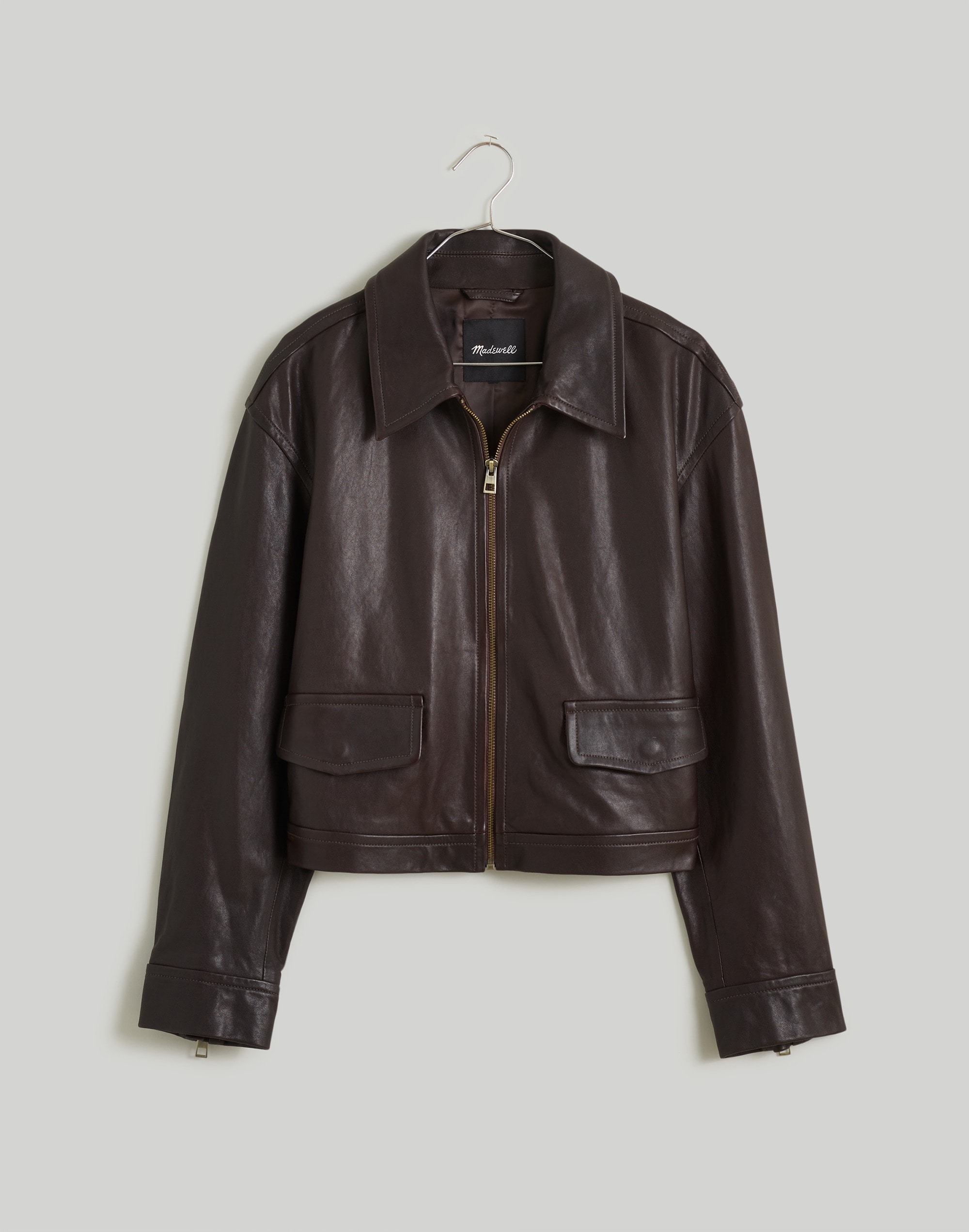 Leather Cropped Jacket