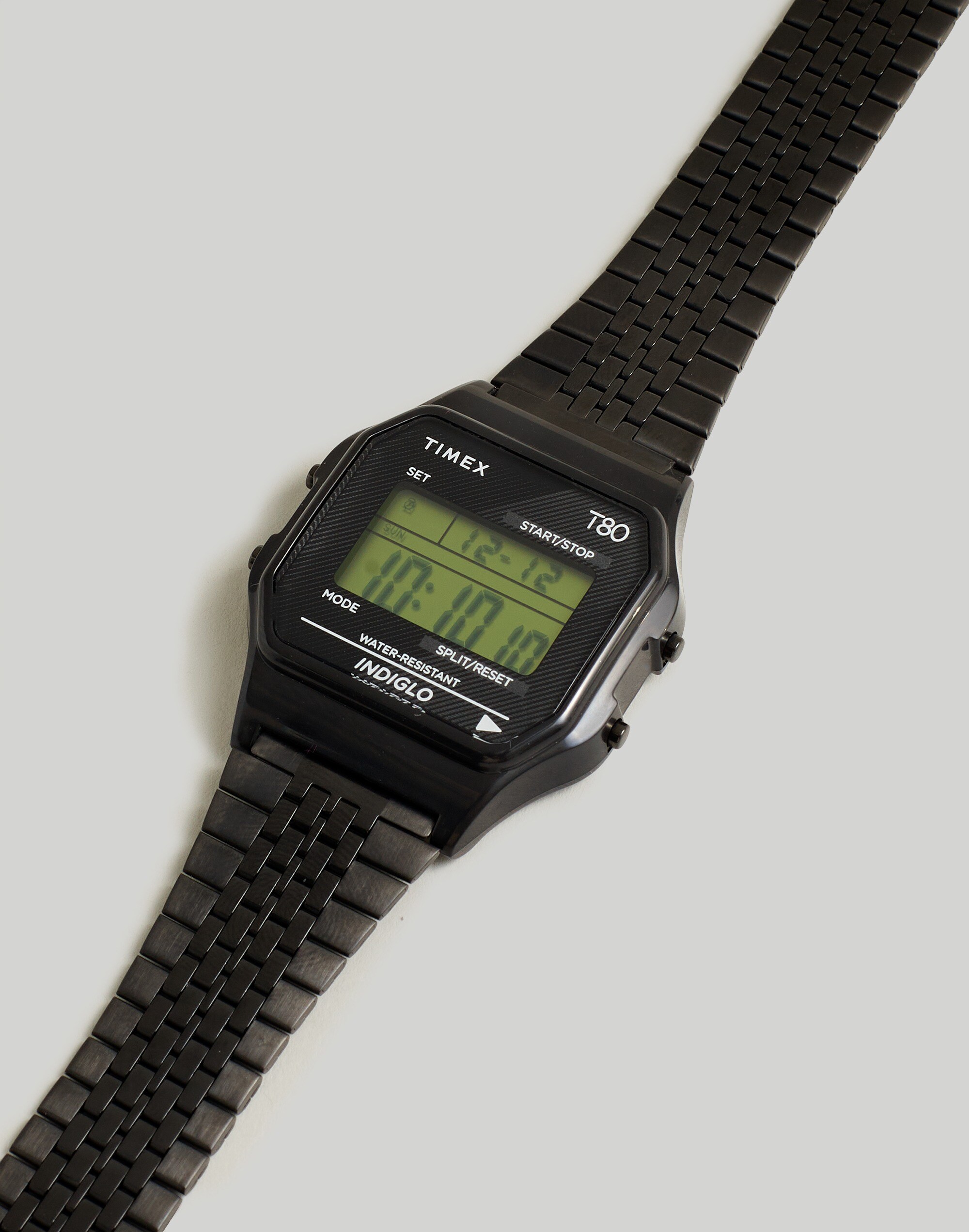 Timex T80 34mm Stainless Steel Expansion Band Watch