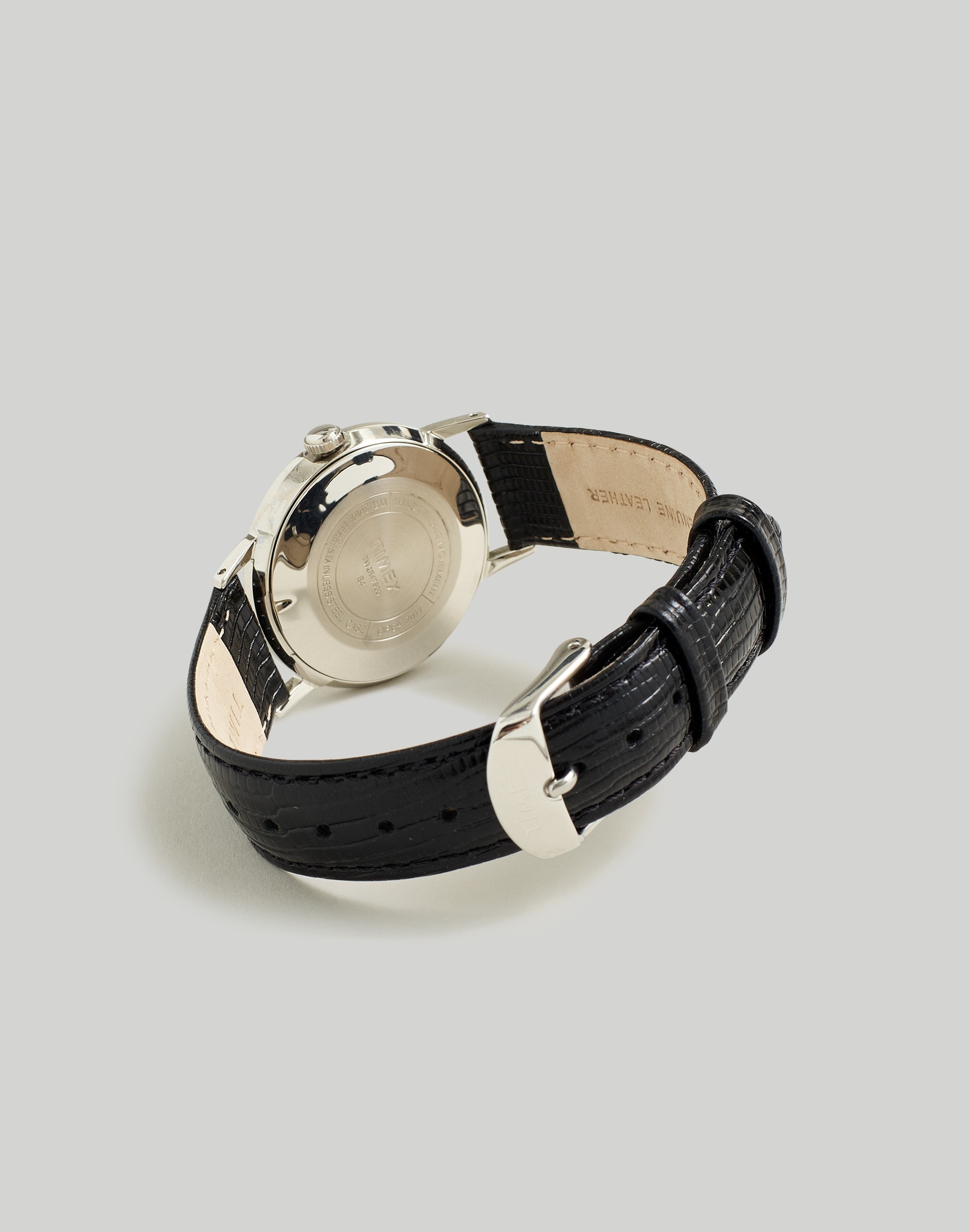 Timex Marlin® Hand-Wound 34mm Leather Strap Watch