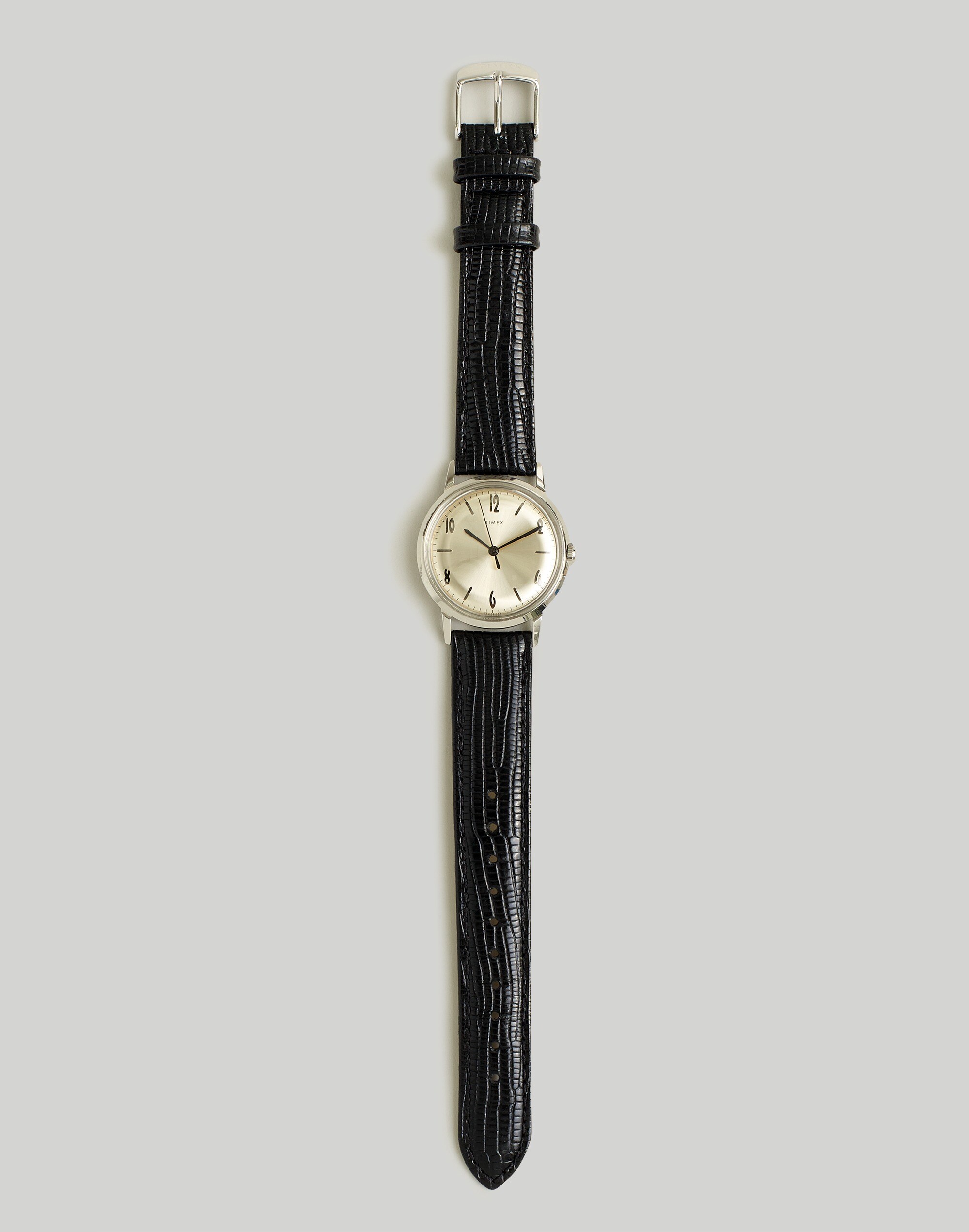 Timex Marlinreg HandWound 34mm Leather Strap Watch