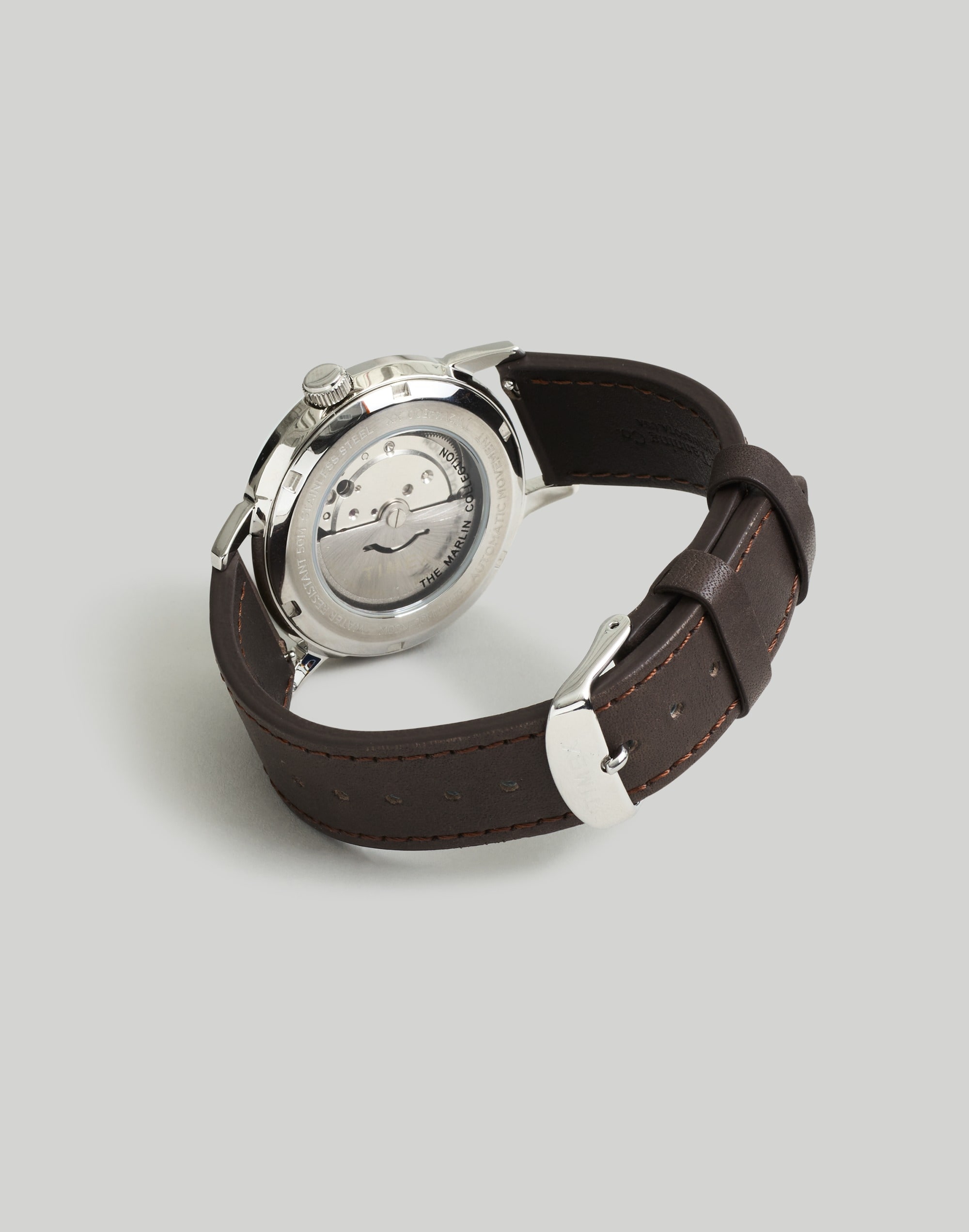 Timex Marlin&reg; Automatic 40mm Leather Strap Watch