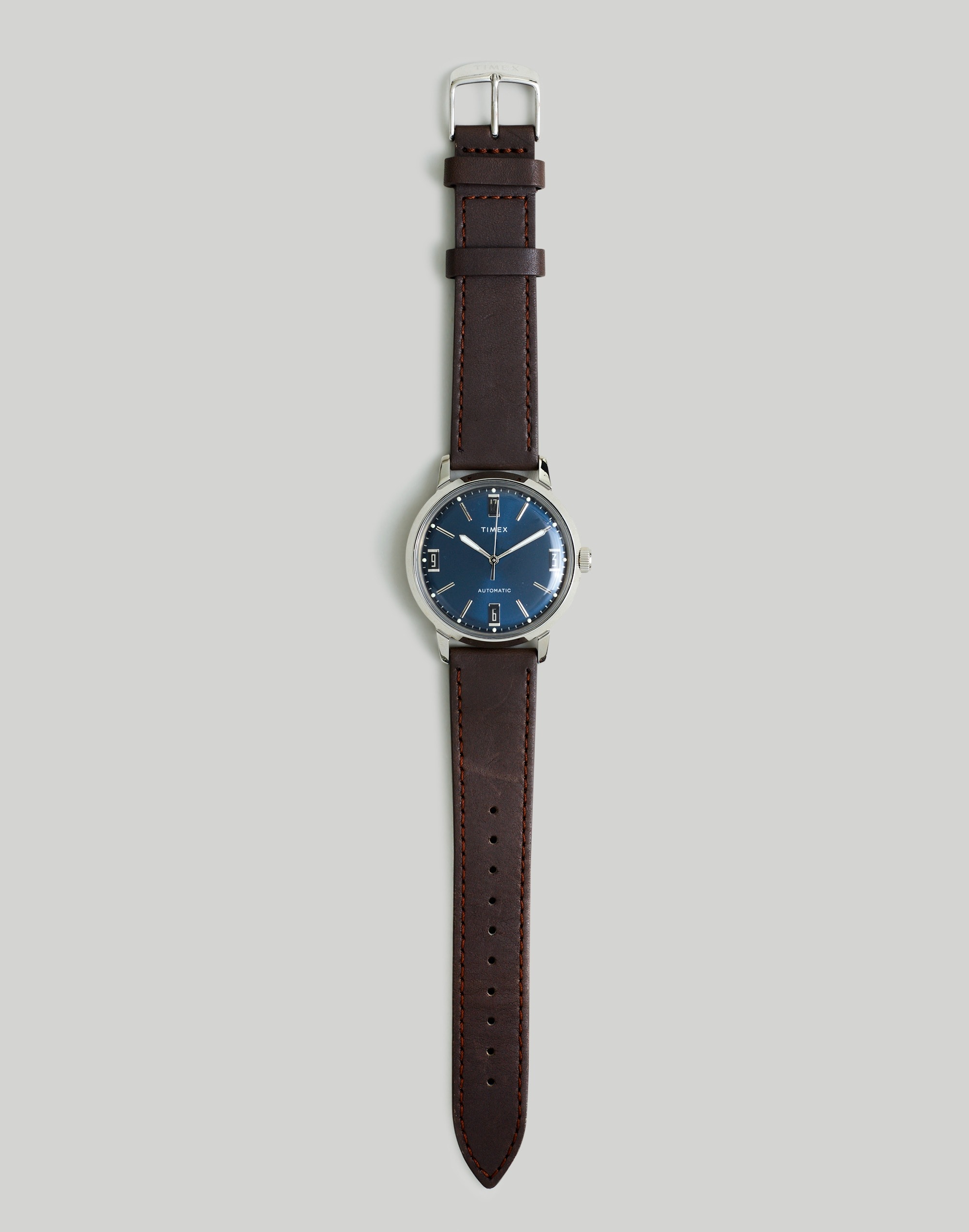 Timex Marlin® Automatic 40mm Leather Strap Watch