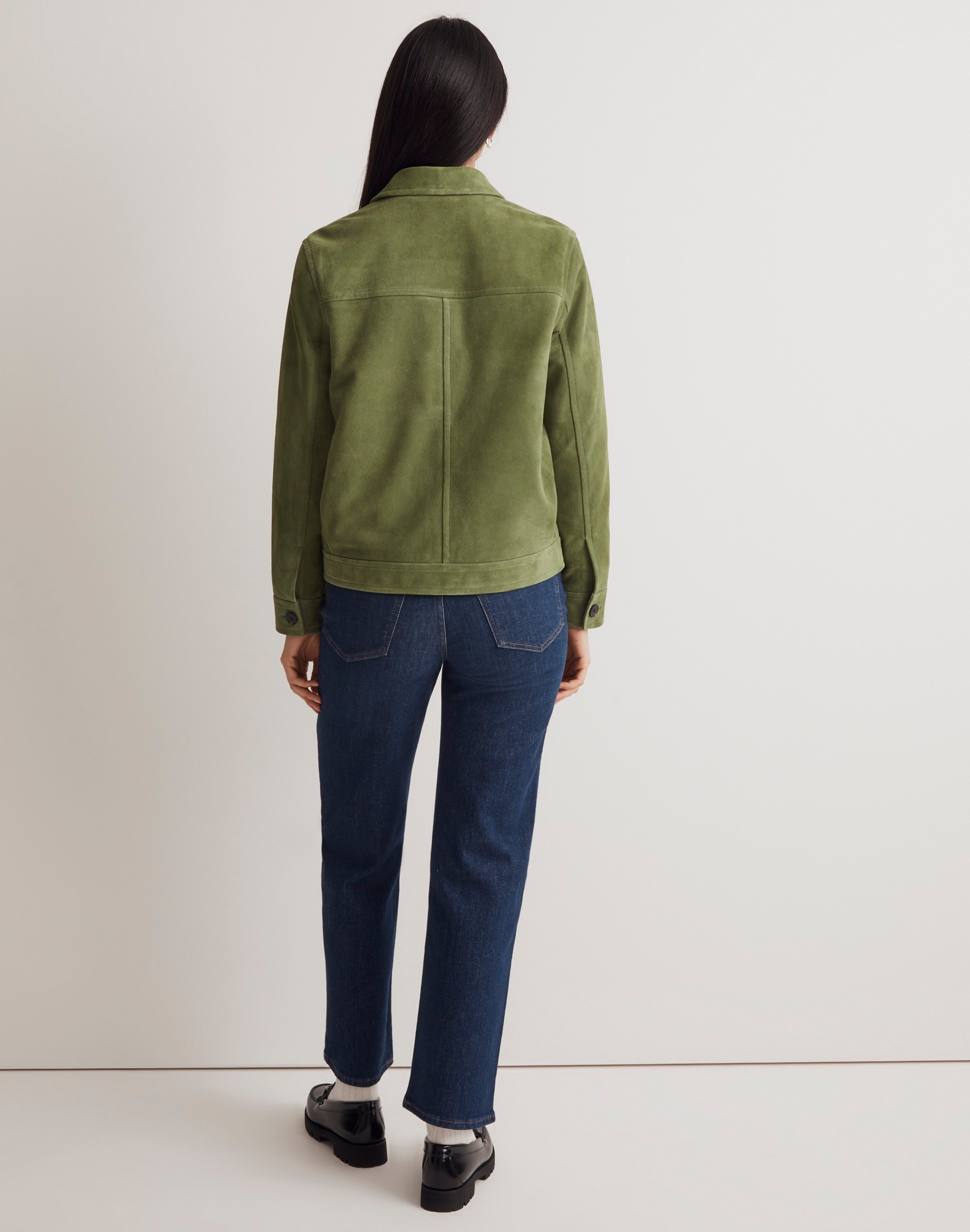 Suede Crop Shirt-Jacket