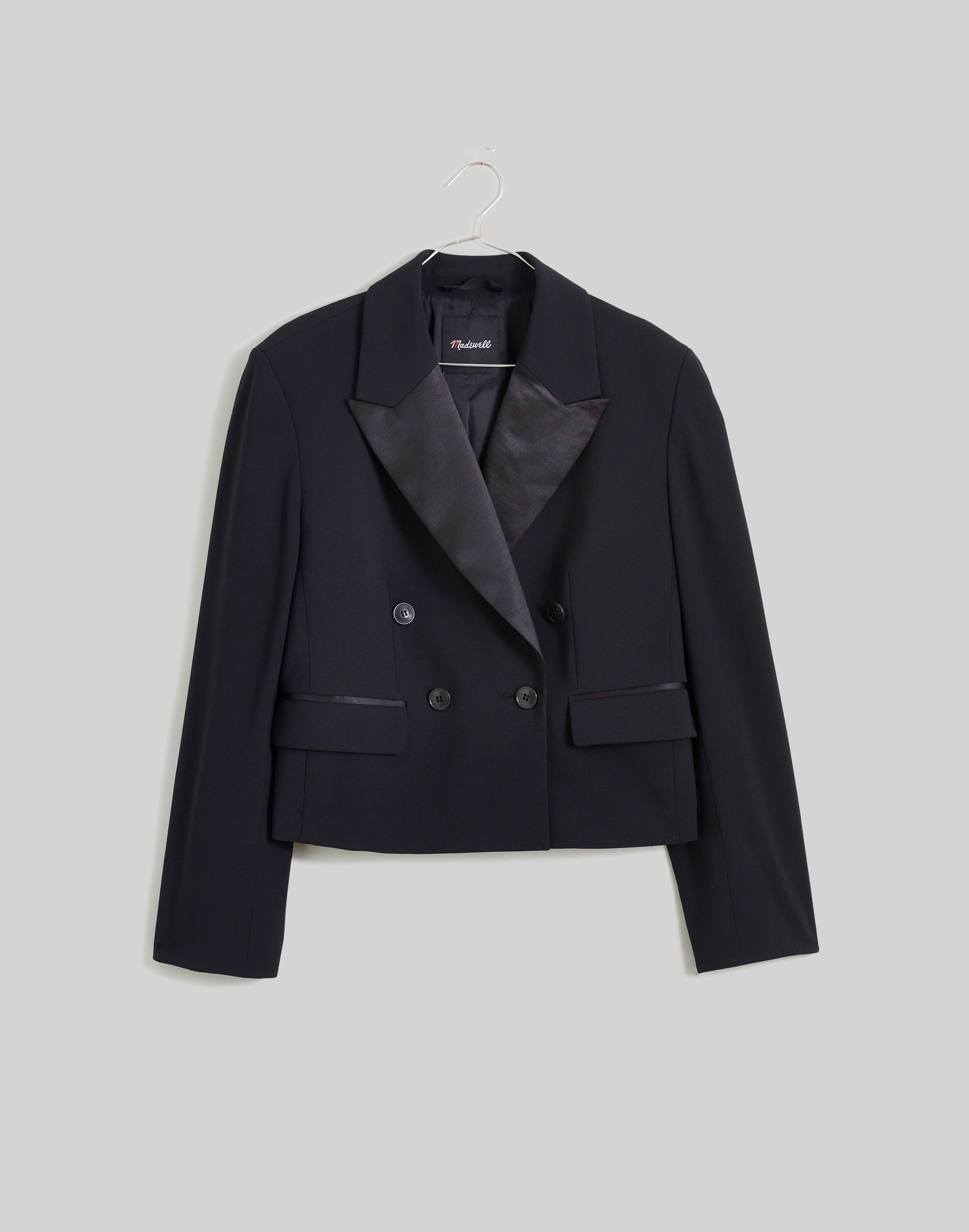 Cropped Tuxedo Blazer