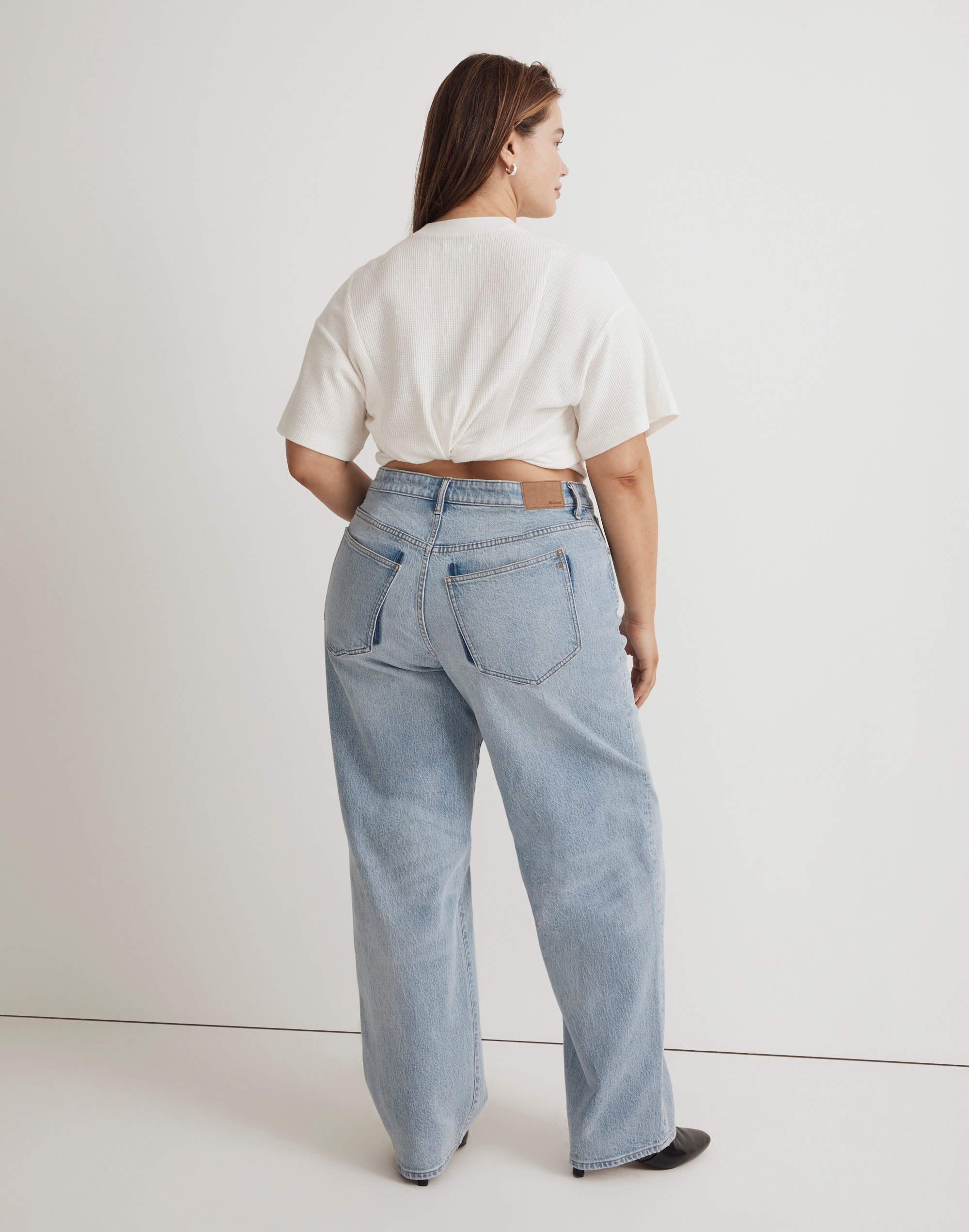 Madewell x Molly Dickson Plus Crossover Baggy Straight Jeans
