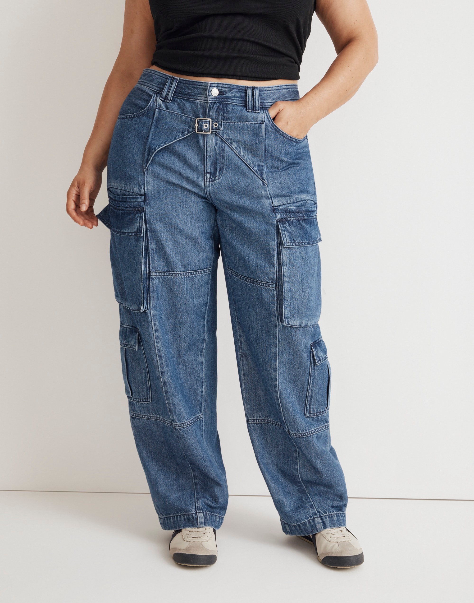 Madewell x Molly Dickson Plus Cargo Jeans