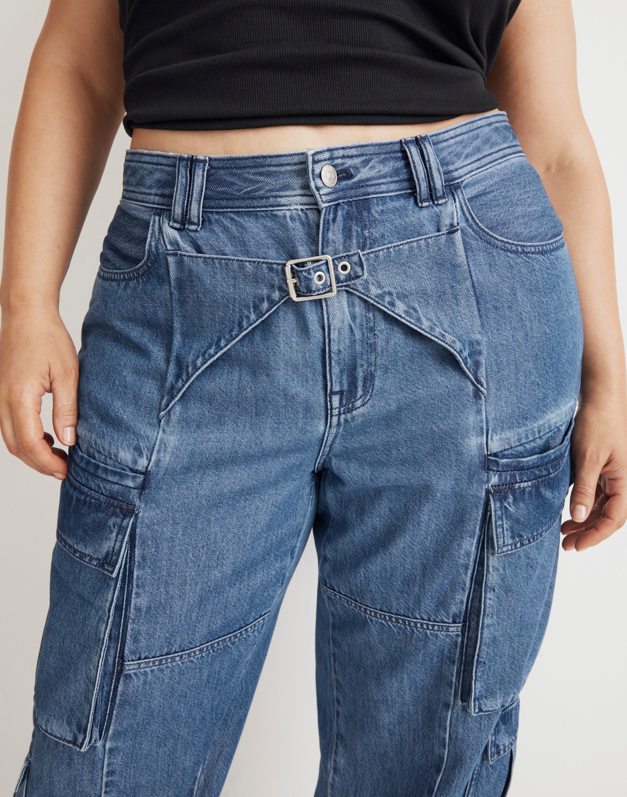 Madewell x Molly Dickson Plus Cargo Jeans