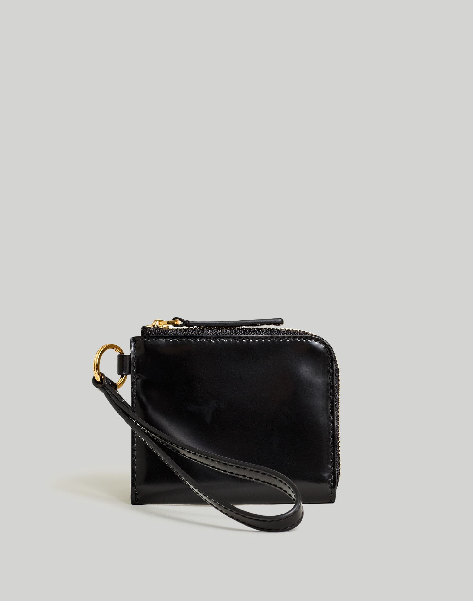 the essential small zip wallet in leather