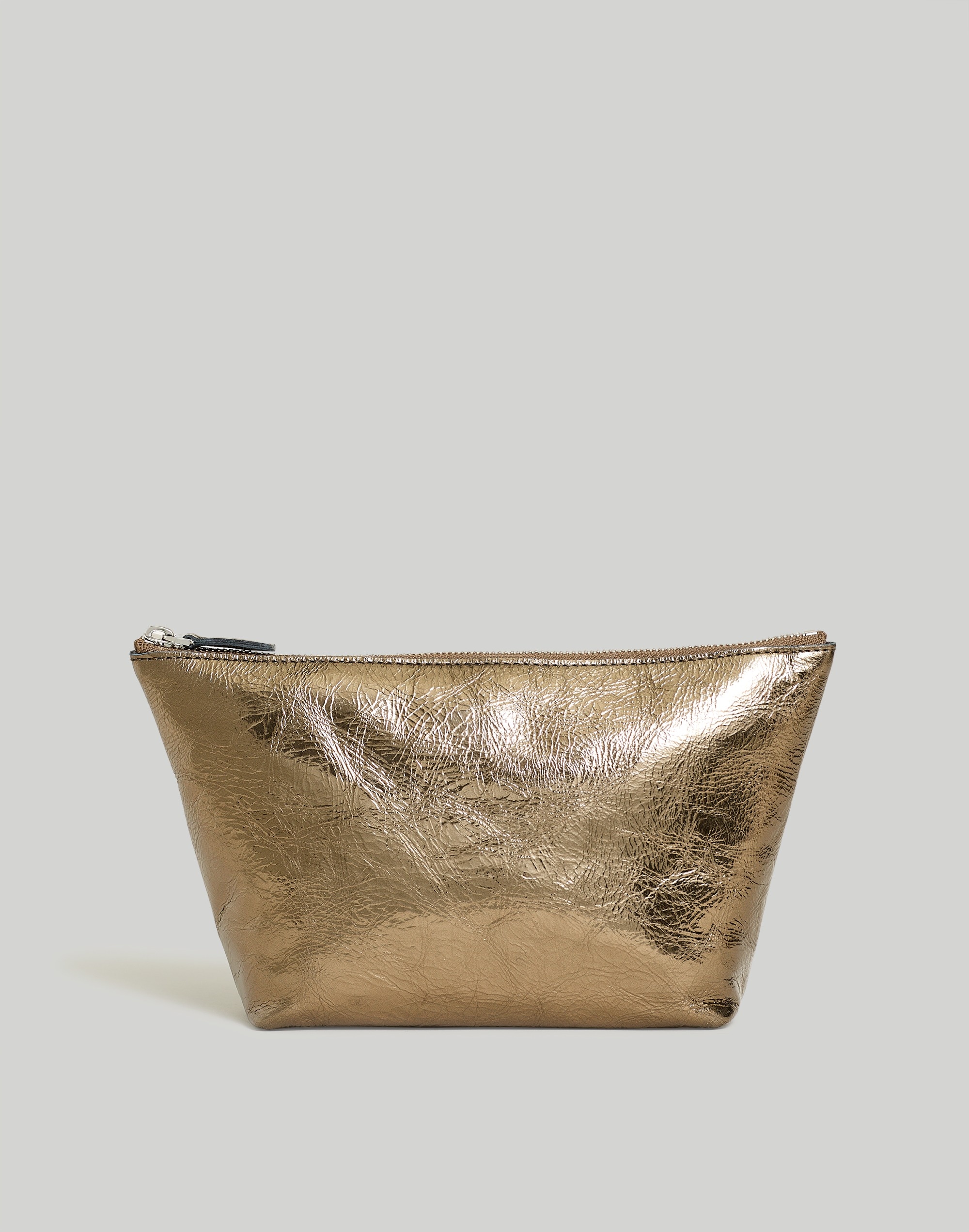 The Leather Pouch in Metallic