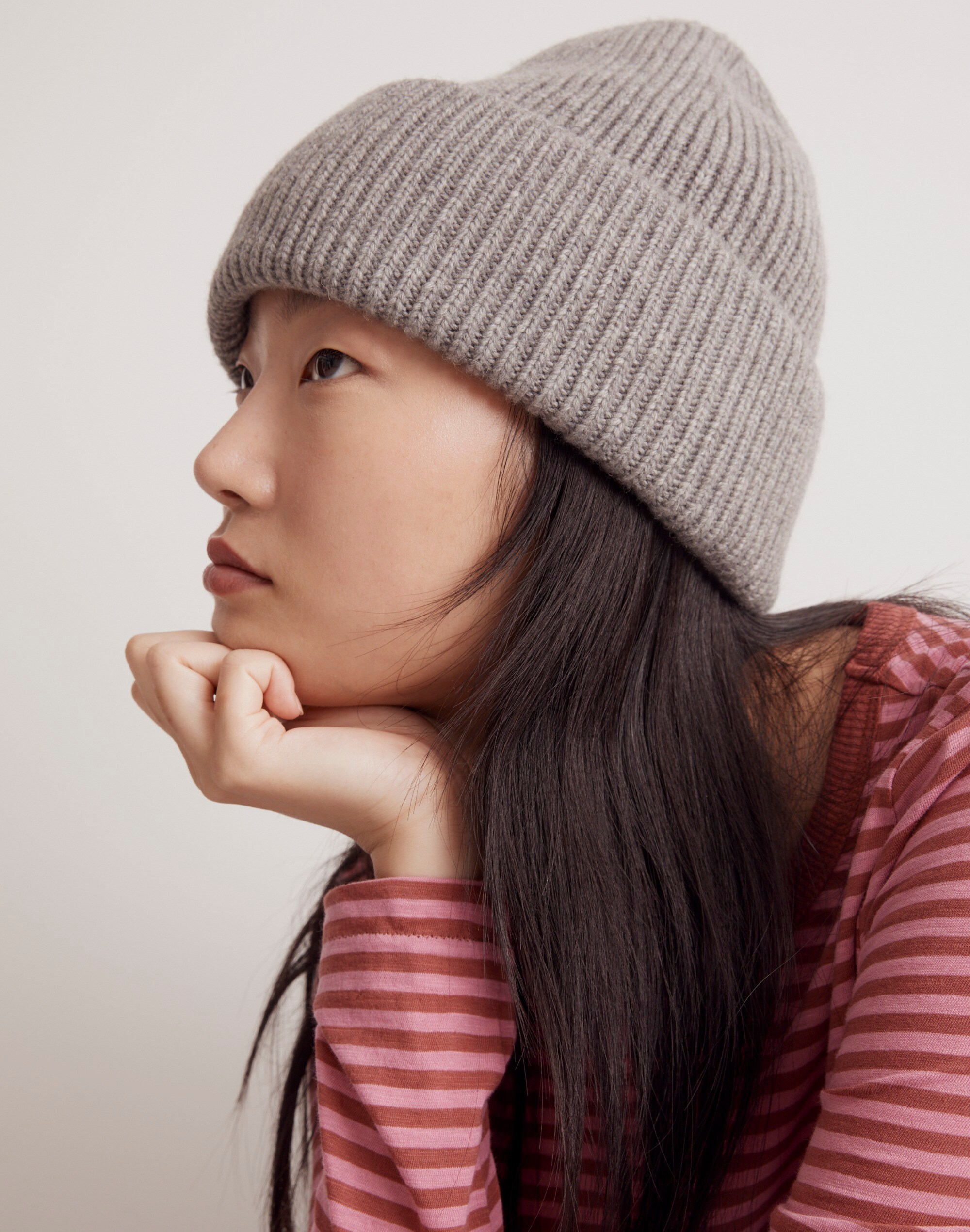 Wool-Blend Knit Beanie
