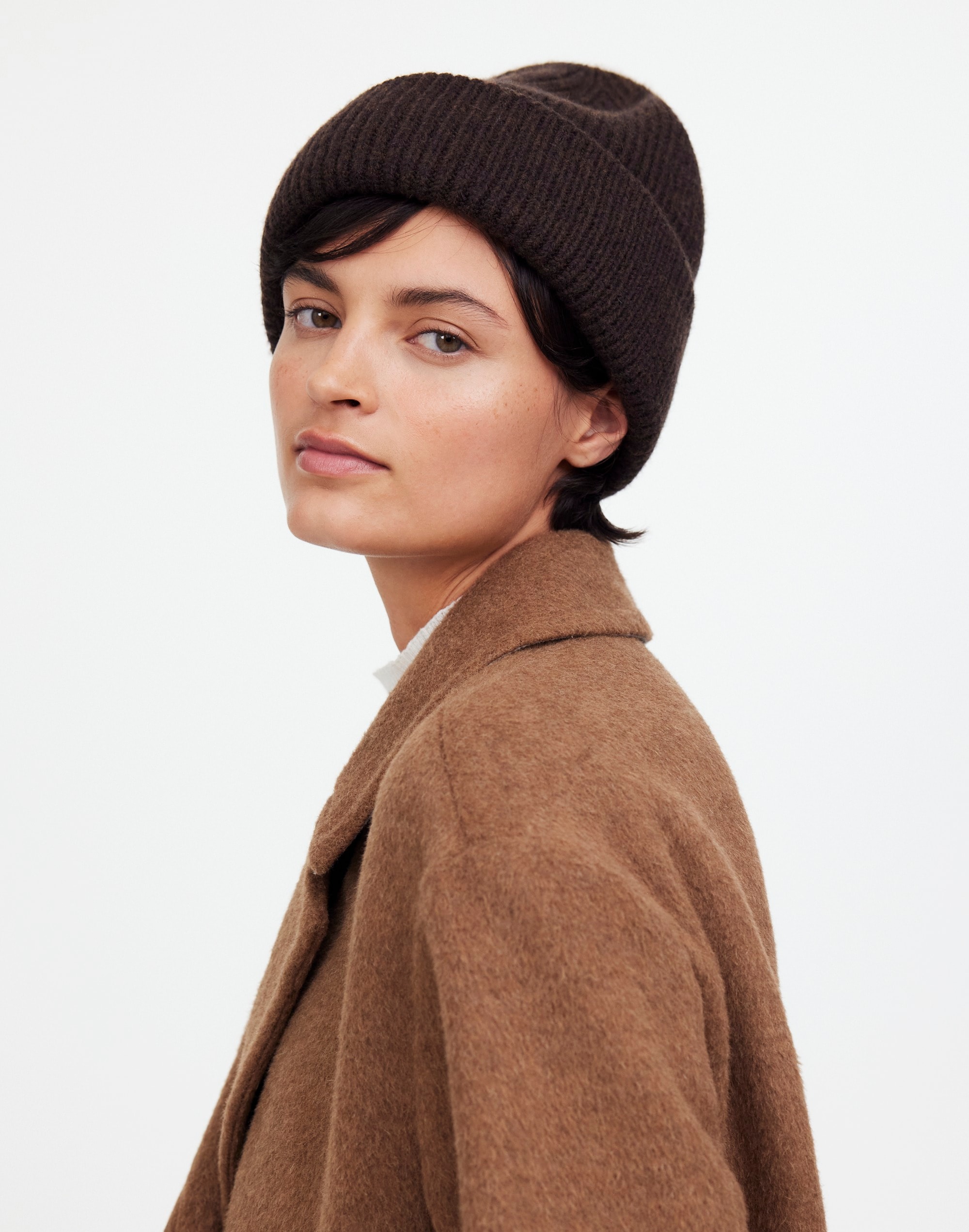 Wool-Blend Knit Beanie