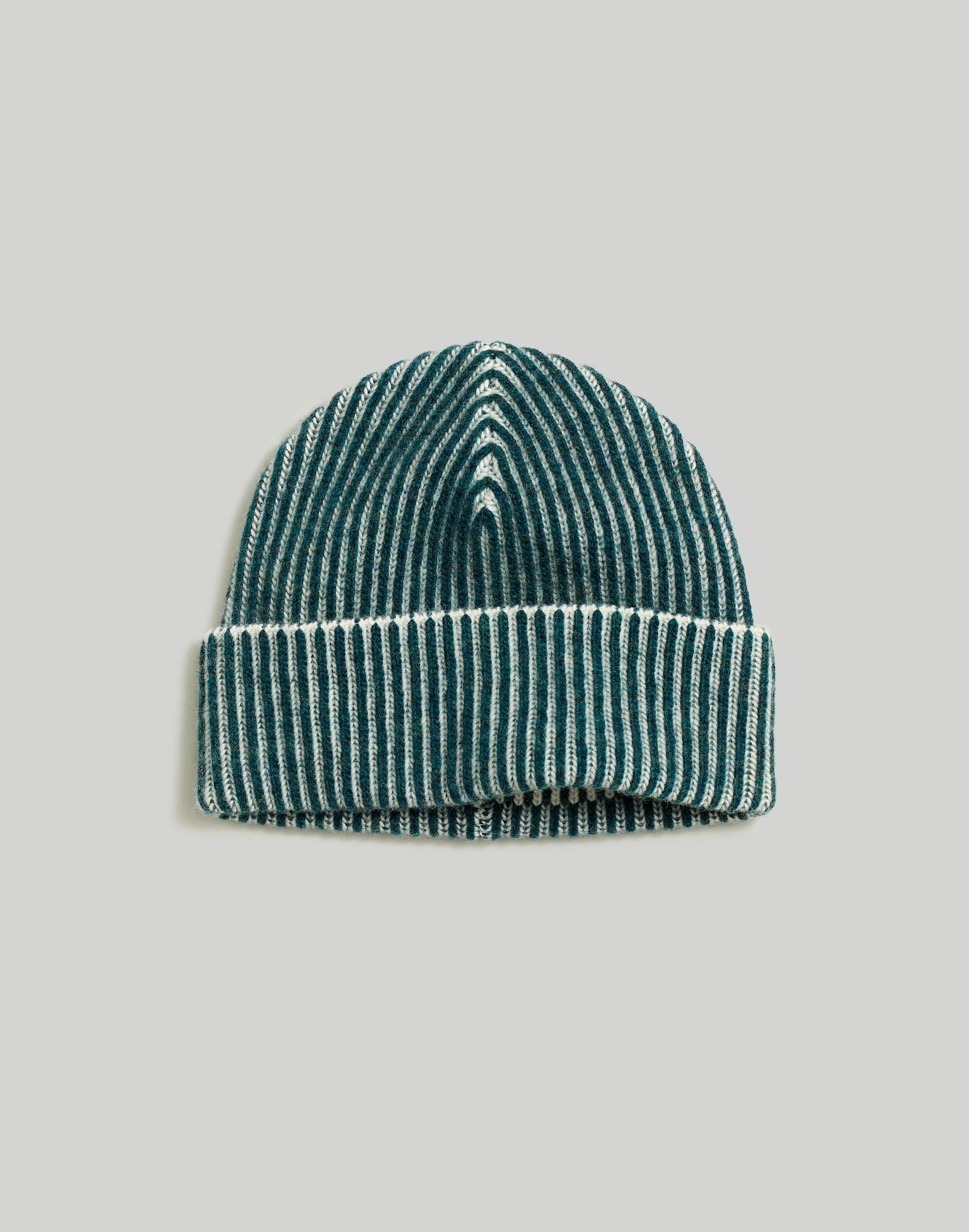 Striped Merino Wool Beanie