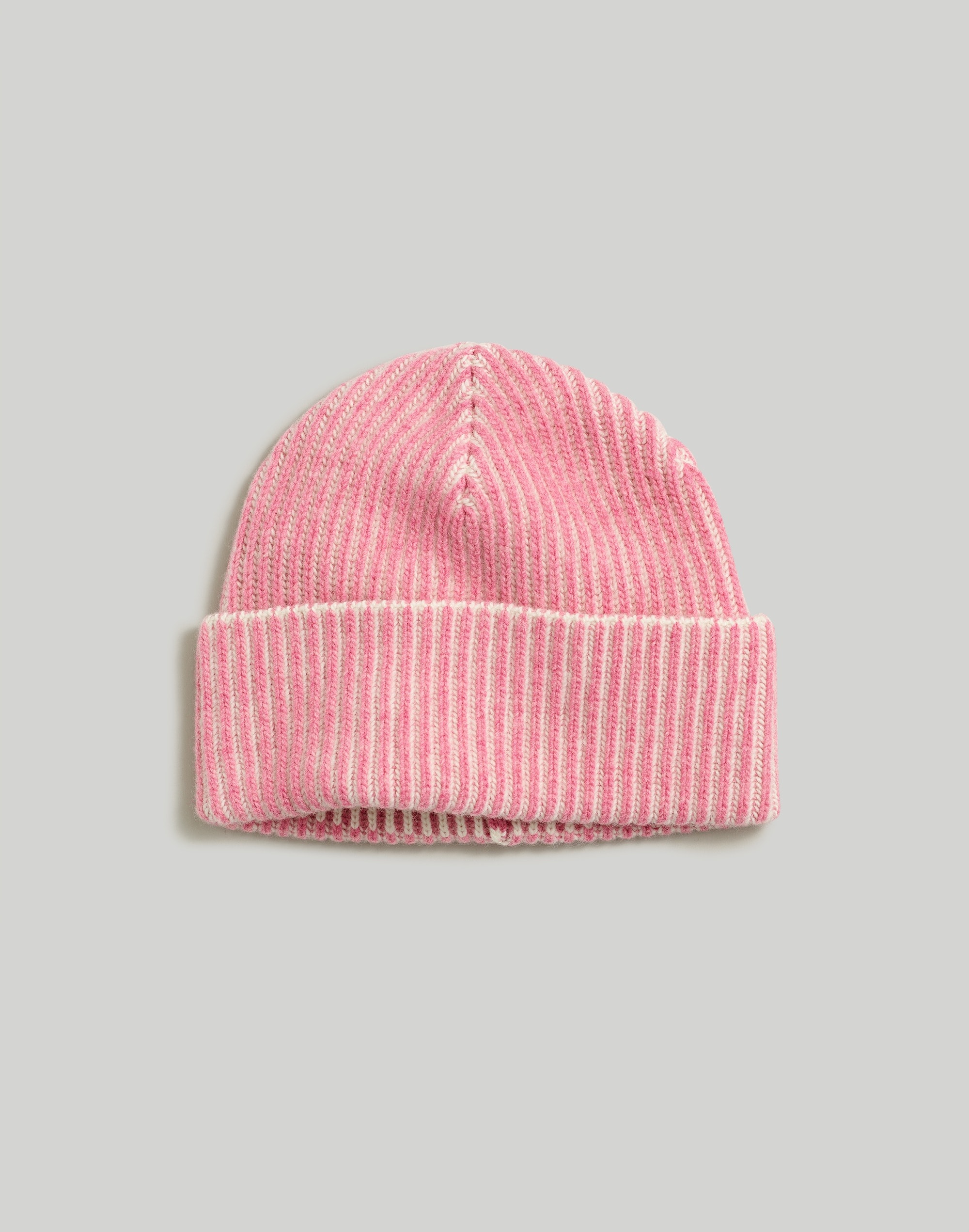 Striped Merino Wool Beanie