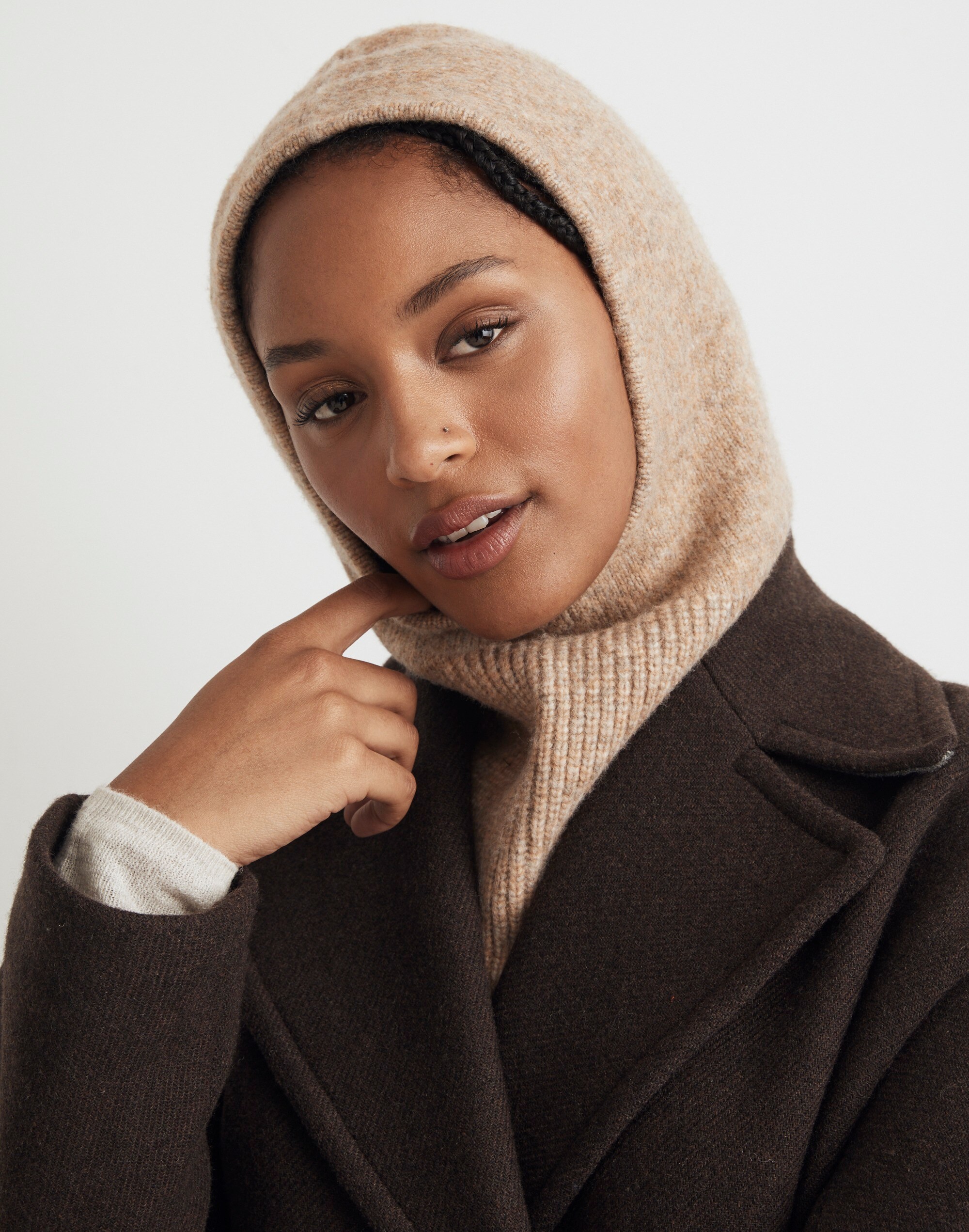 Fuzzy-Knit Balaclava