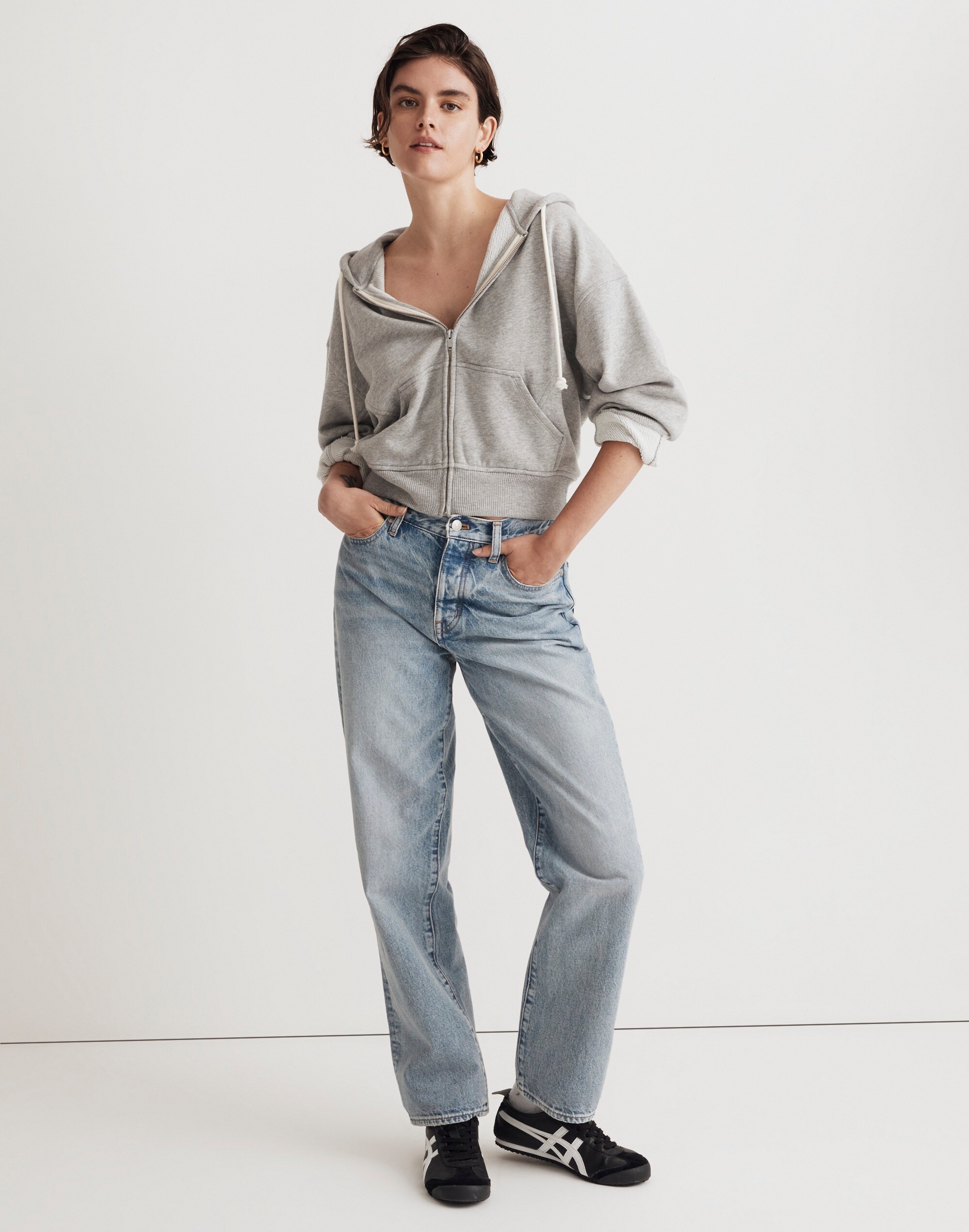 Terry Zip-Front Hoodie