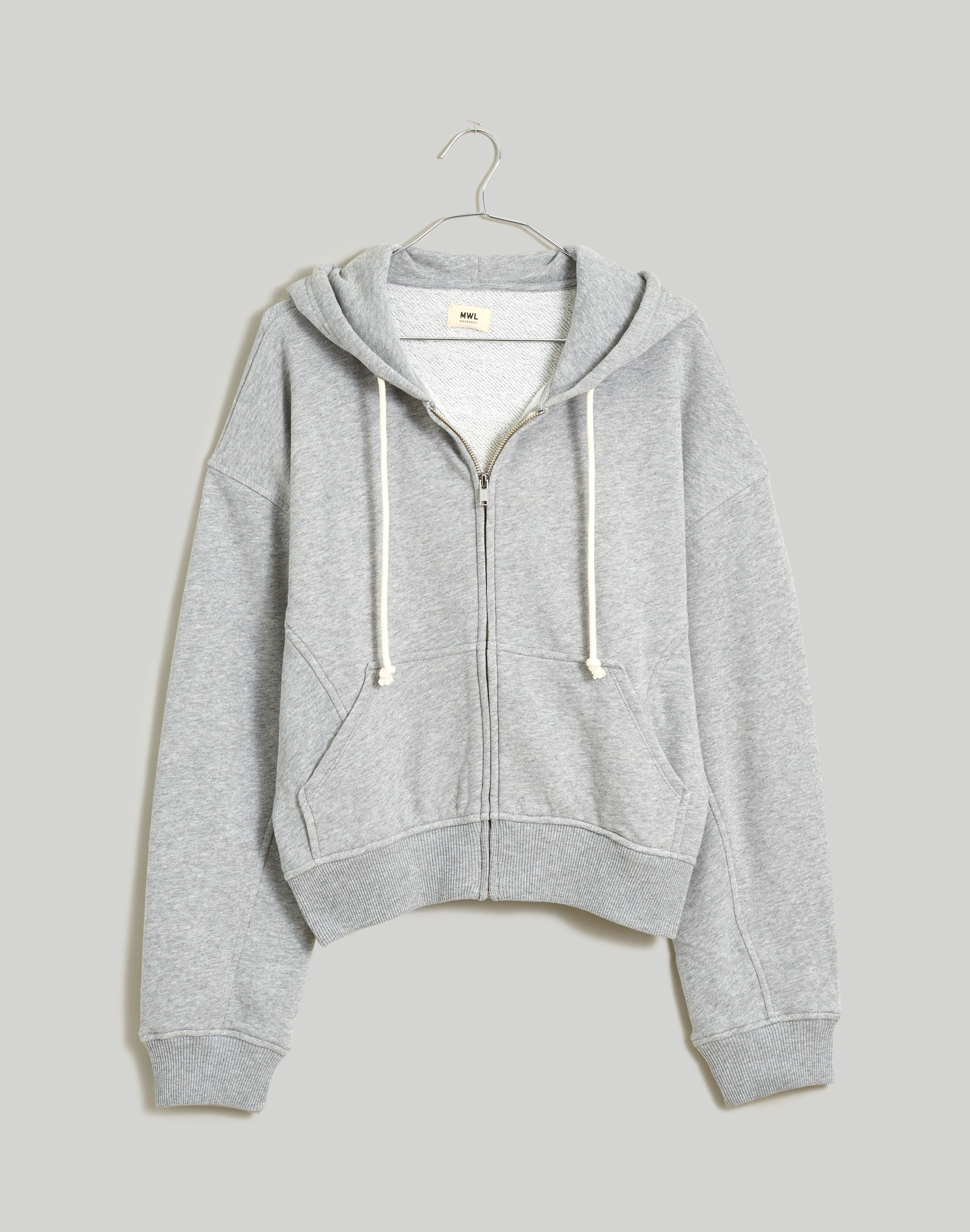 Terry Zip-Front Hoodie