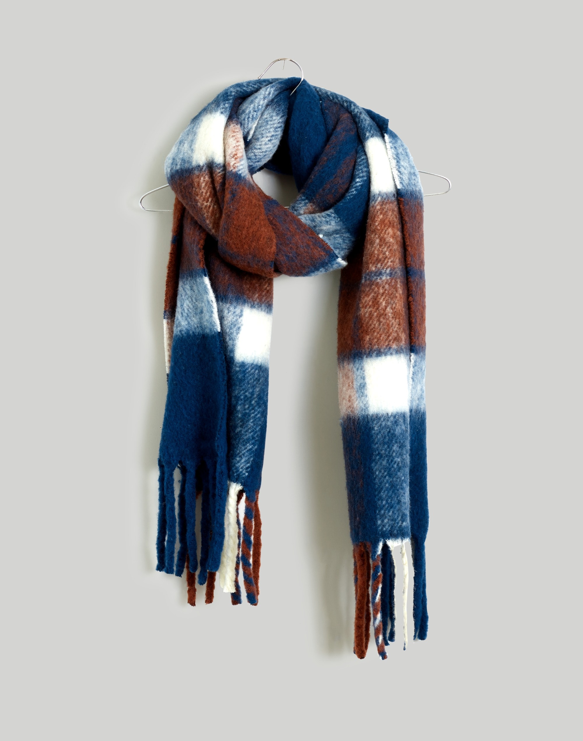 Brushed Wool-Blend Scarf