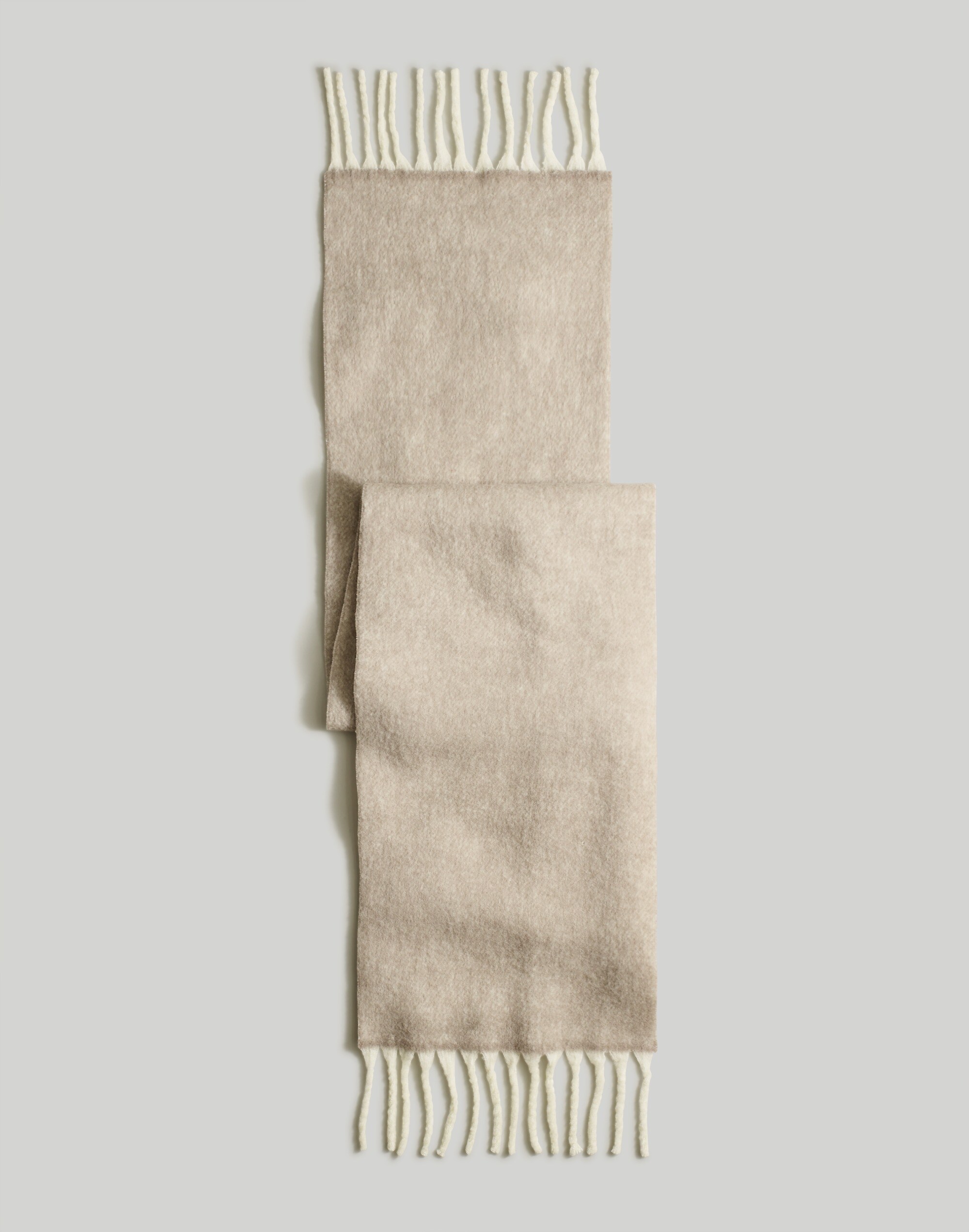 Brushed Wool-Blend Scarf