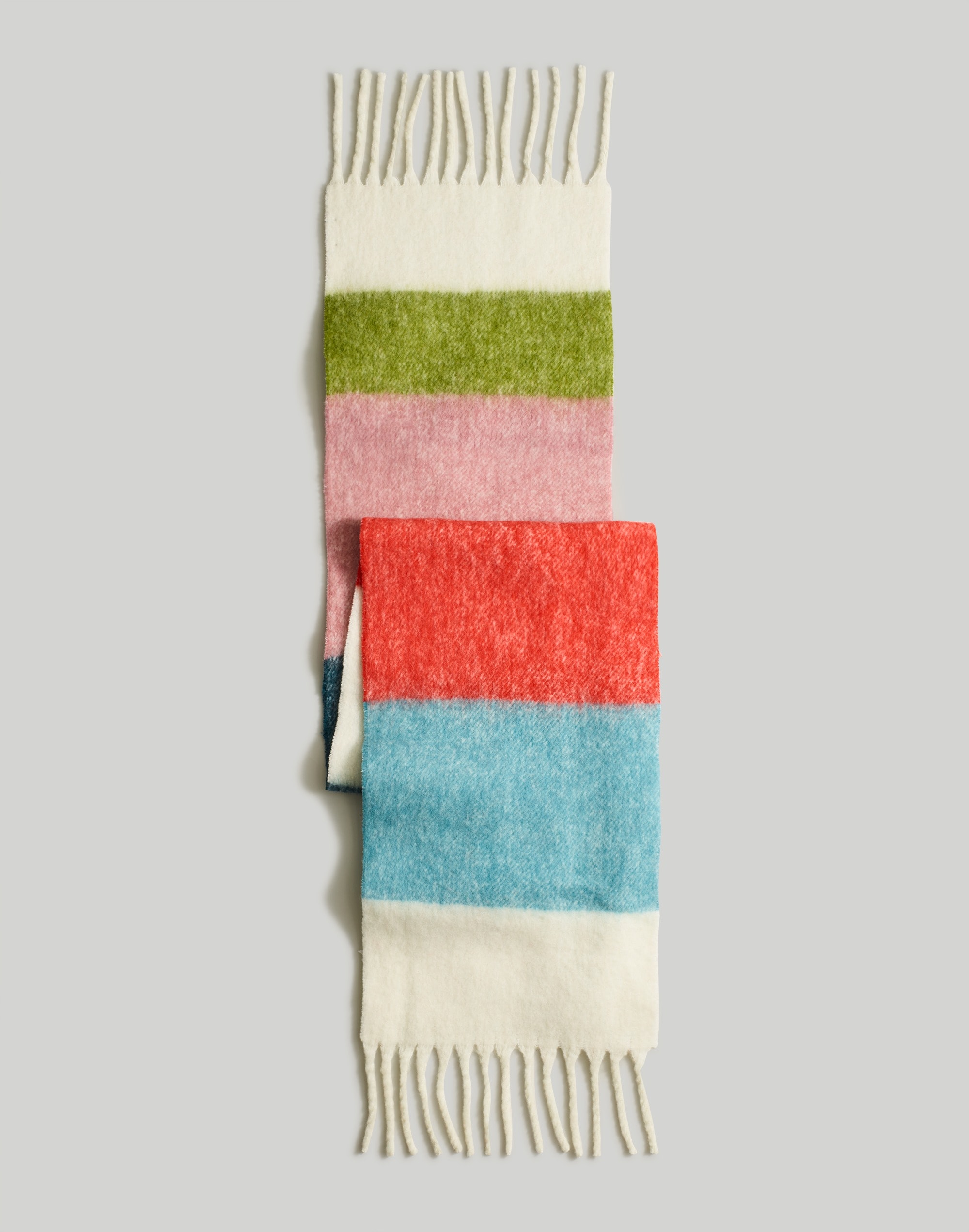 Brushed Wool-Blend Scarf